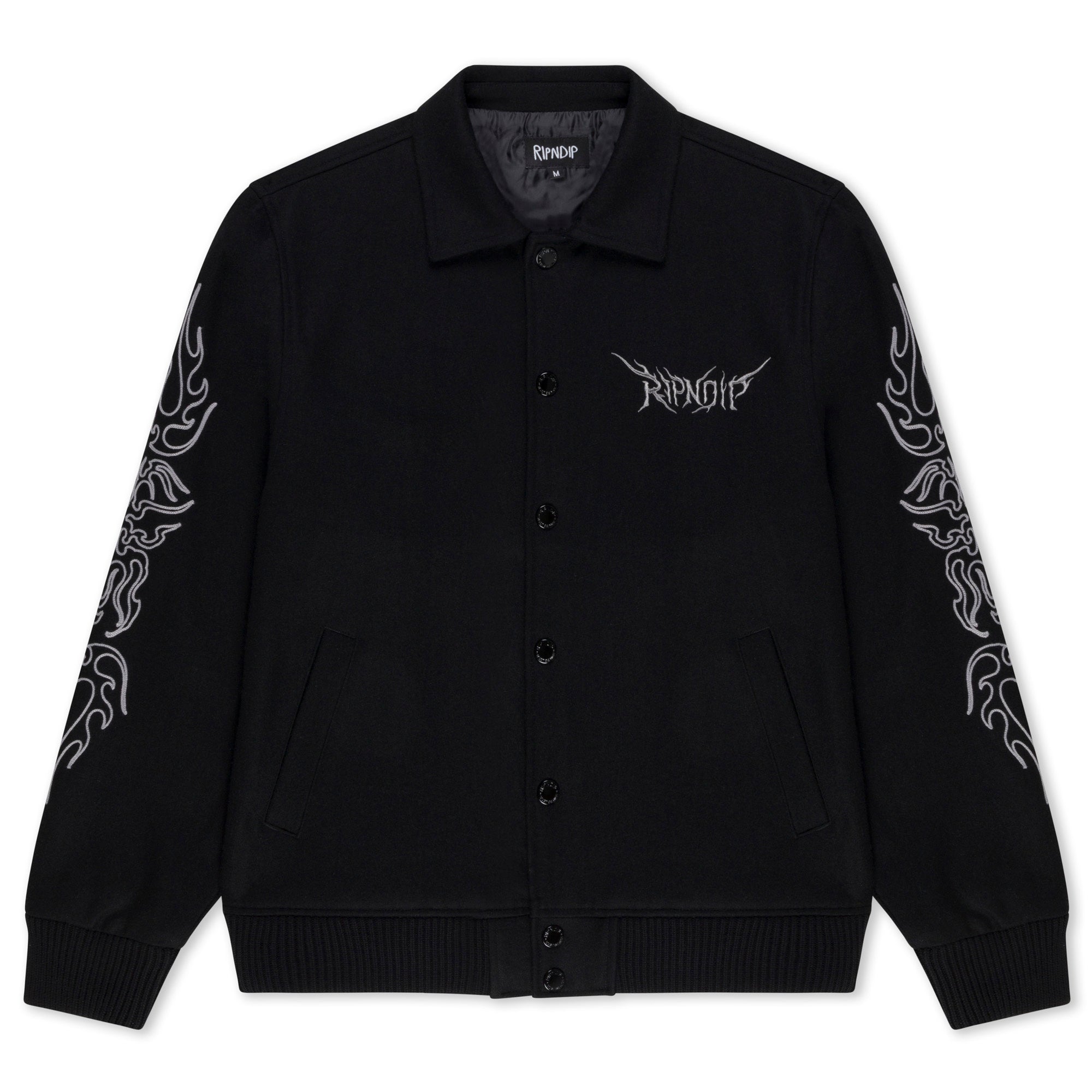 RIPNDIP Volt Varsity Jacket (Black)