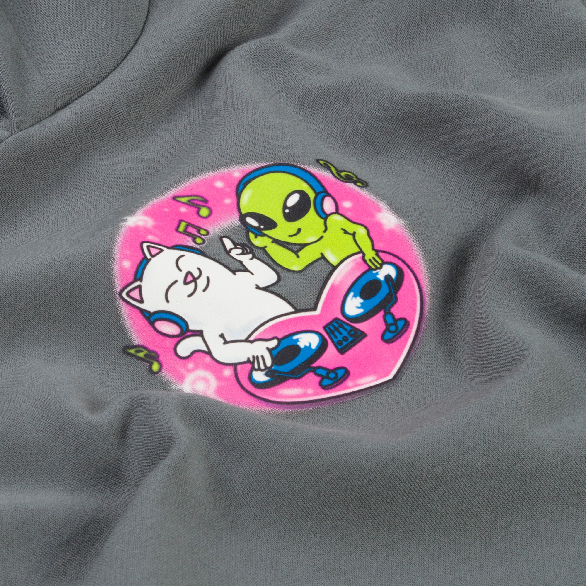 RIPNDIP Love Is Ripndip Cropped Hoodie (Charcoal)