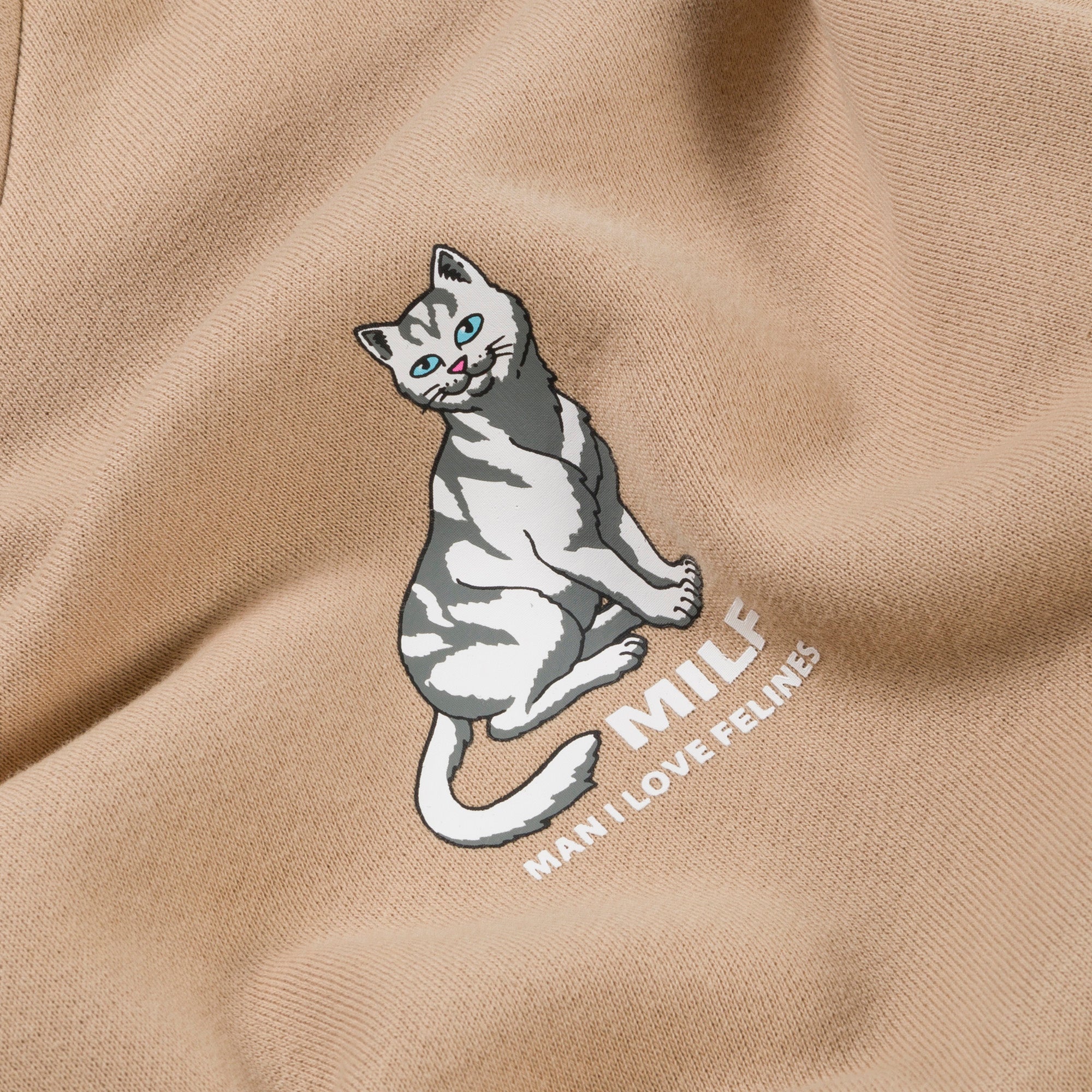 RIPNDIP Man I Love Felines Hoodie (Almond)