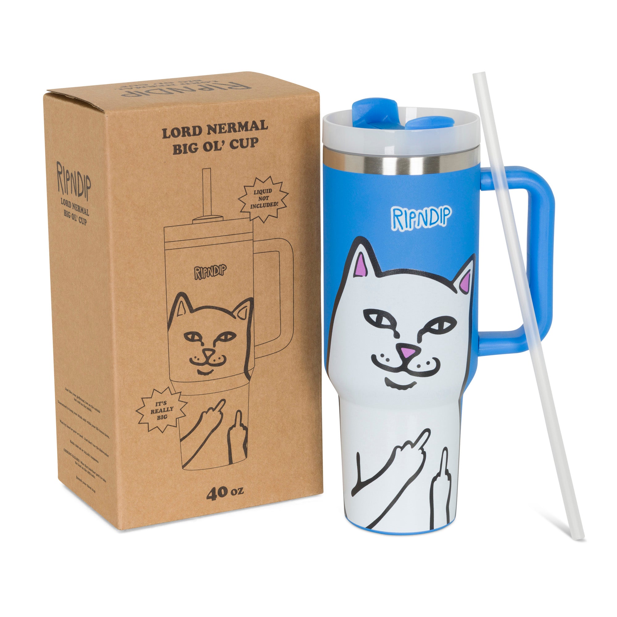 Lord Nermal Big Ol Cup Tumbler (Blue) – RIPNDIP