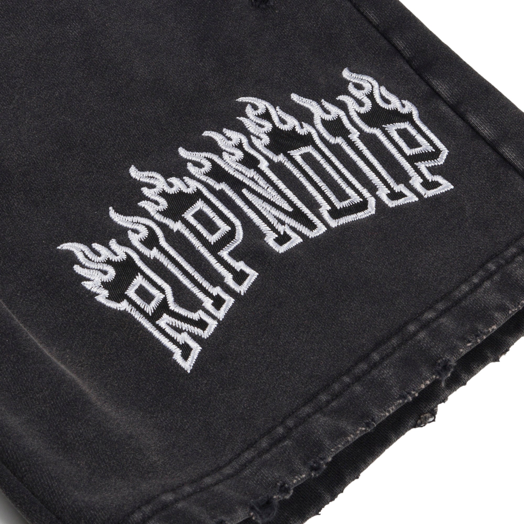 RIPNDIP Inferno Sweat Shorts (Black Wash)