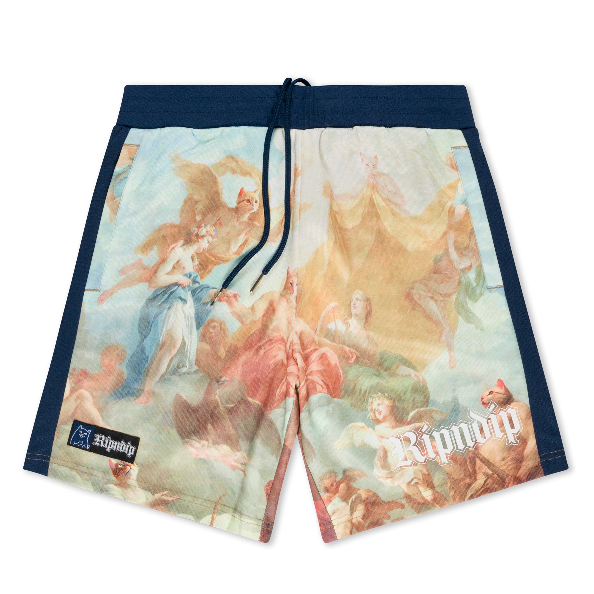 RIPNDIP Heavens Waiting Soccer Shorts (Navy Multi)