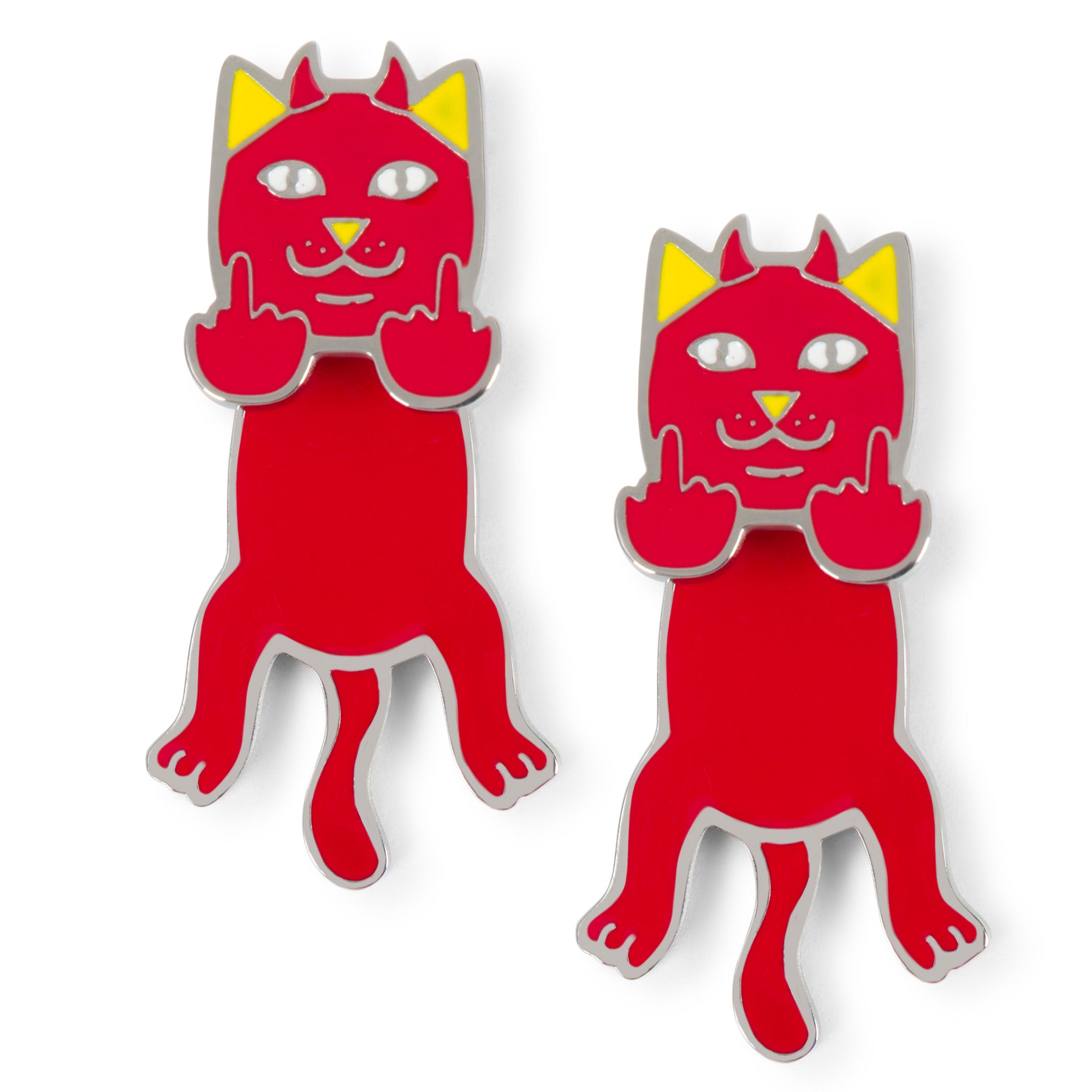 RIPNDIP Lord Devil Earrings (Red)