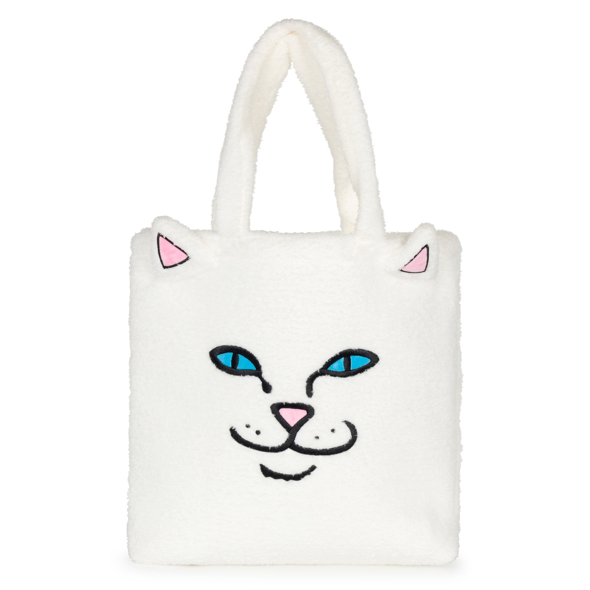 RIPNDIP Lord Nermal Fluffy Tote  (White)