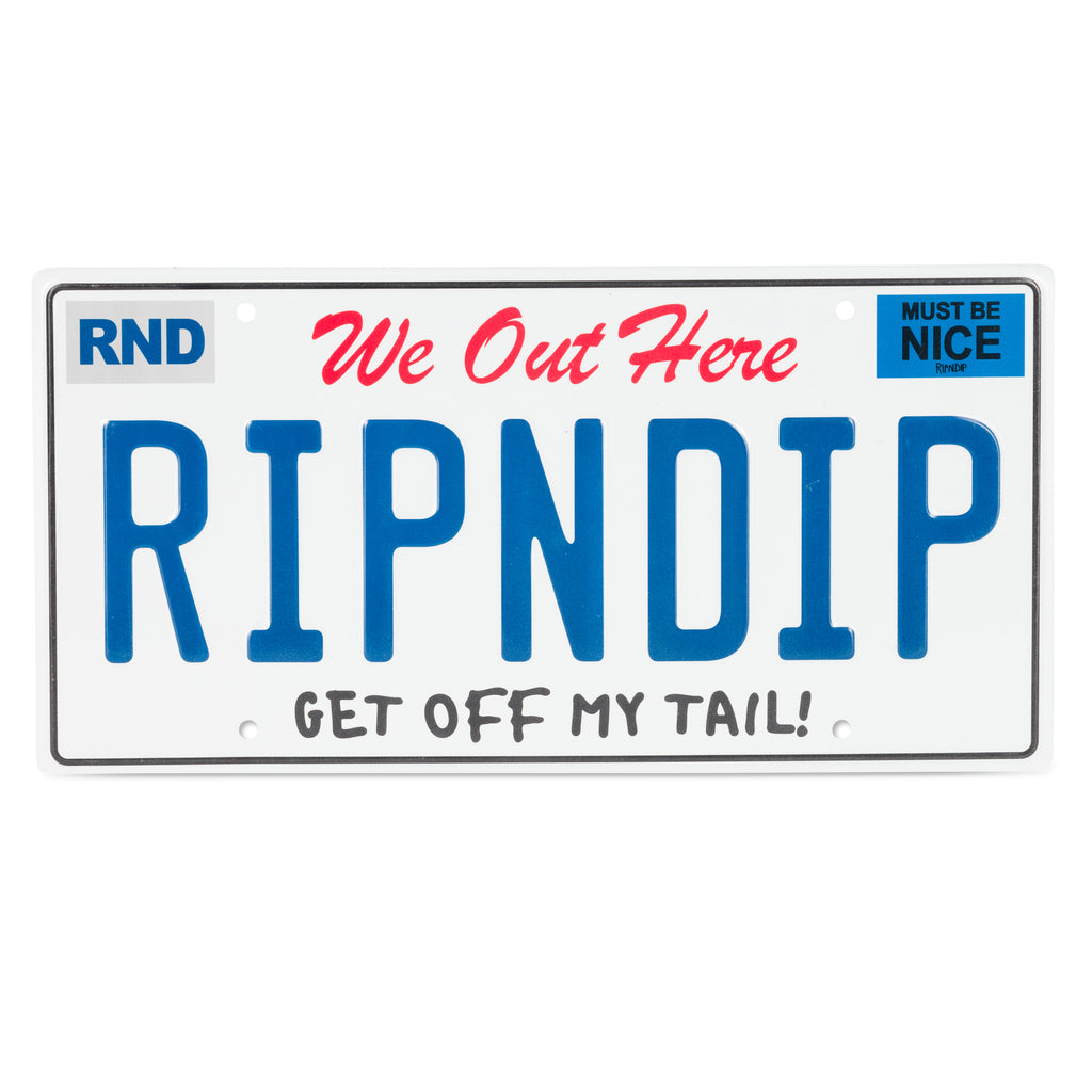 Ripndip License Plate (White) – RIPNDIP