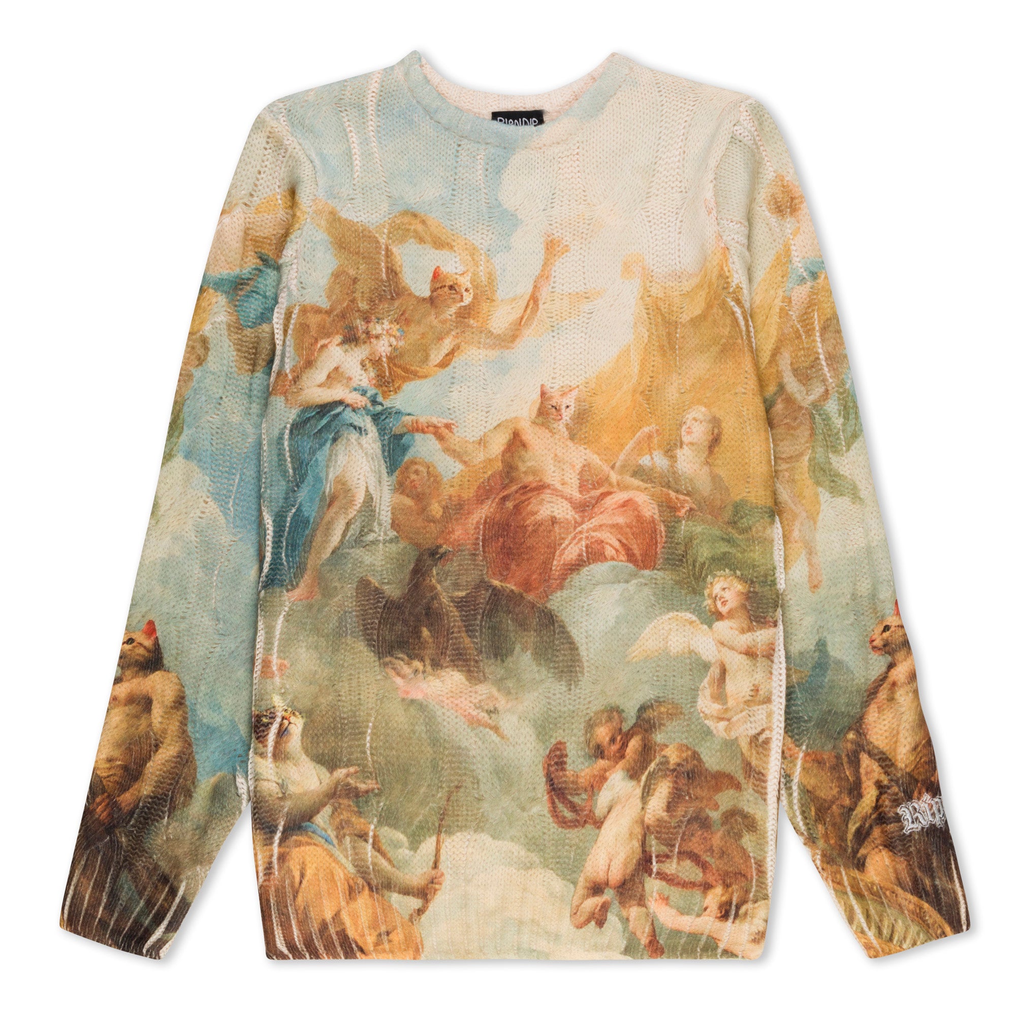 RIPNDIP Heavens Waiting Cable Knit Sweater (Multi)