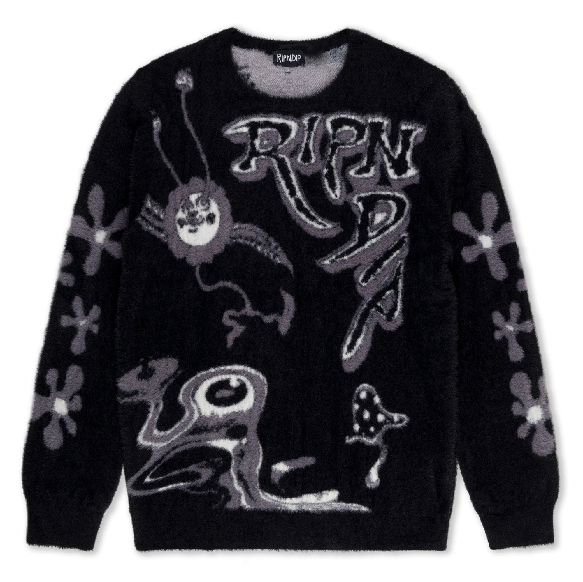 RIPNDIP Space Walk Mohair Sweater (Black)