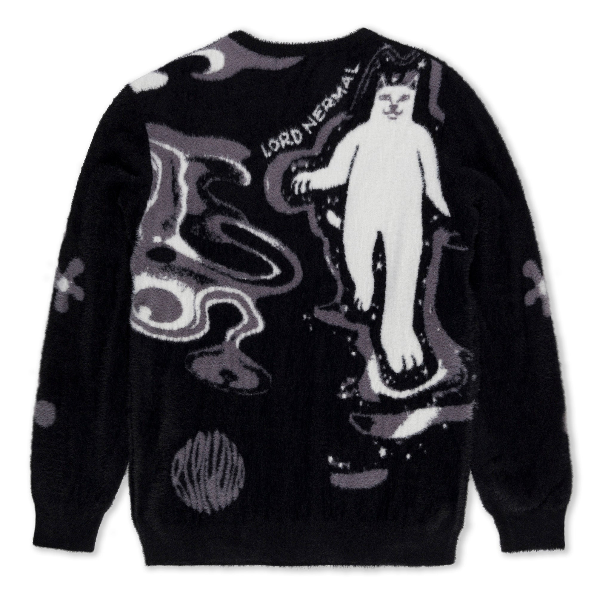 RIPNDIP Space Walk Mohair Sweater (Black)