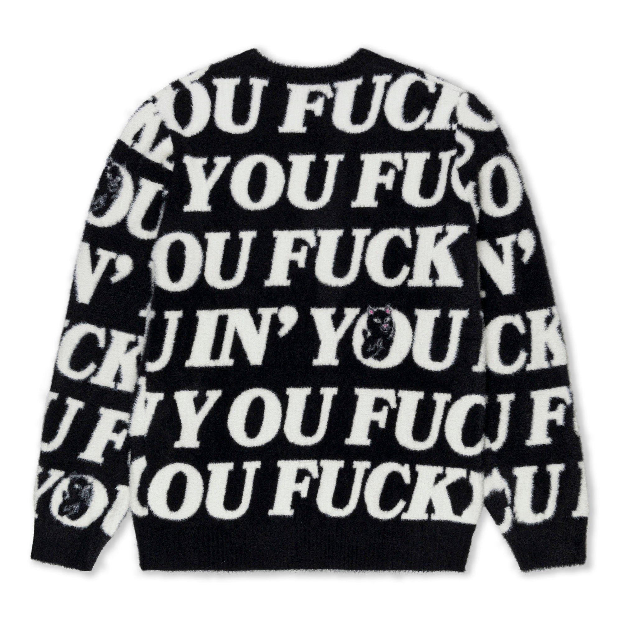 388060 Fuckin Fuck Mohair Sweater (Black)