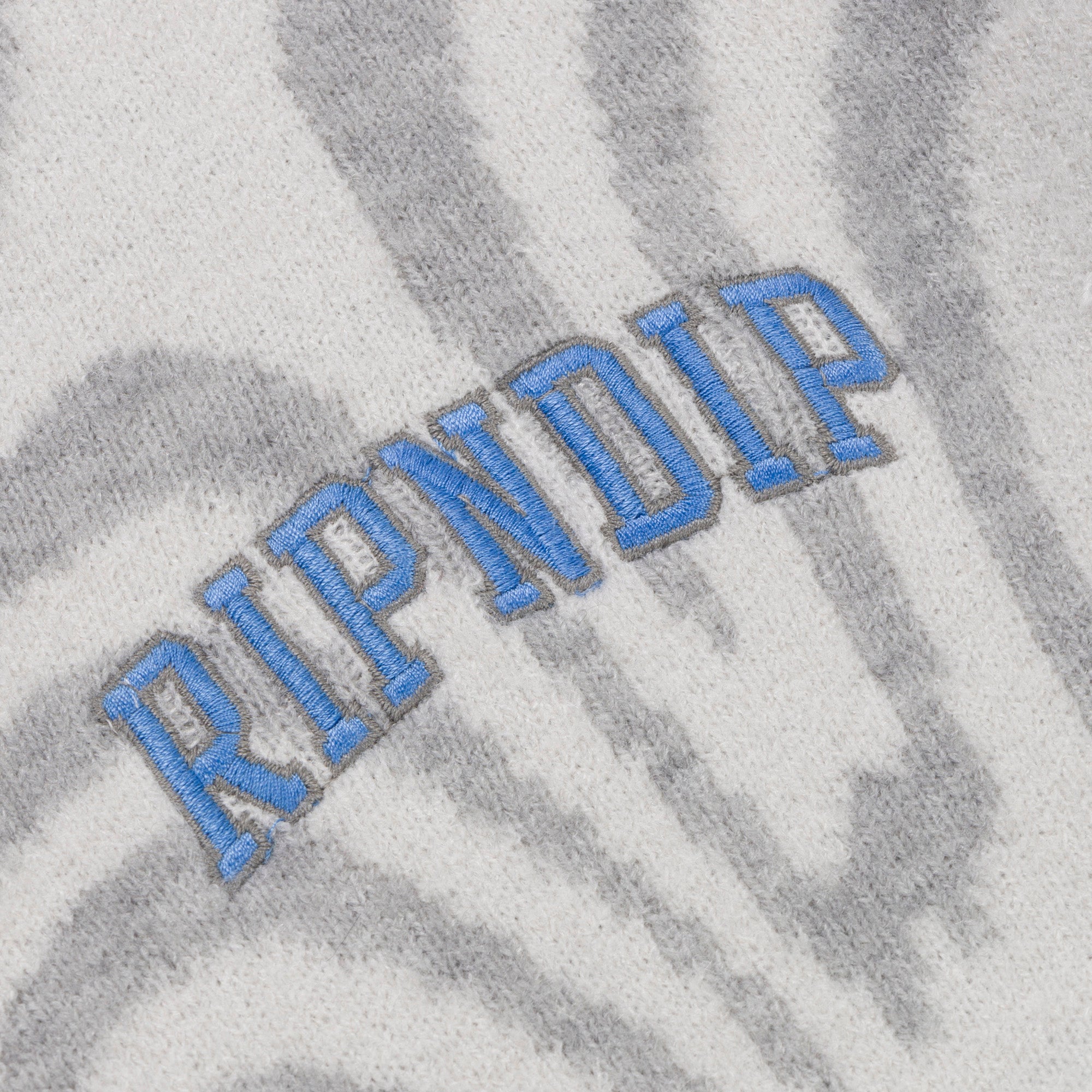 RIPNDIP Hypnotic Team Spirit Knit Cardigan (Grey/Light Blue)