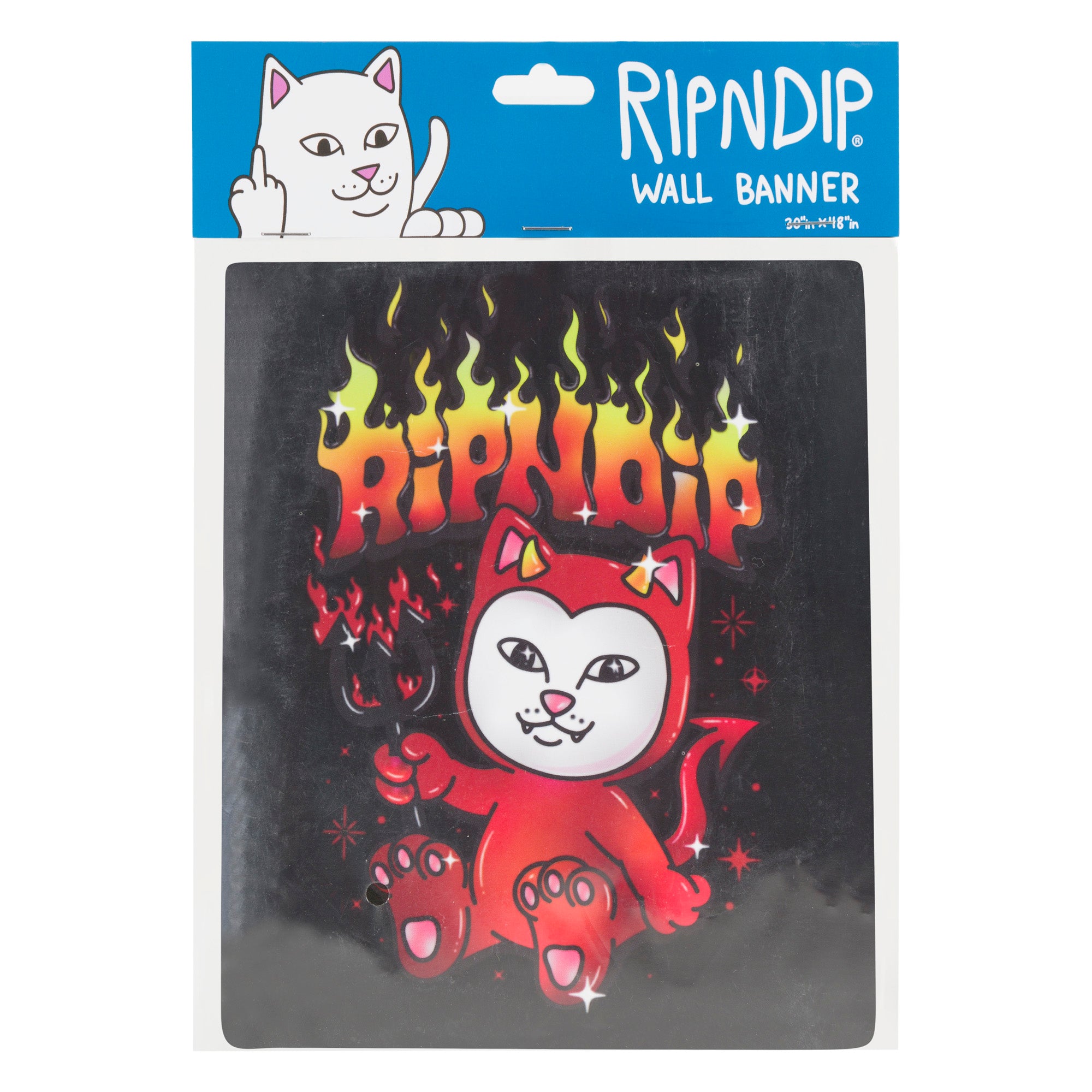 RIPNDIP Scary Cute Wall Banner (Black)