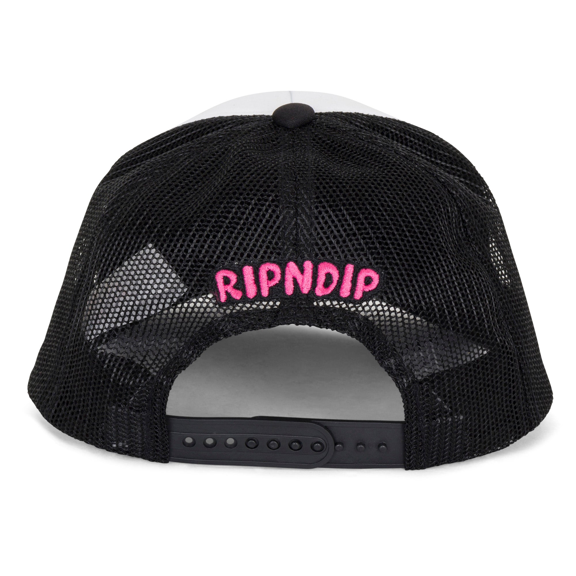 RIPNDIP Love Is Ripndip Trucker Hat (White/Black)