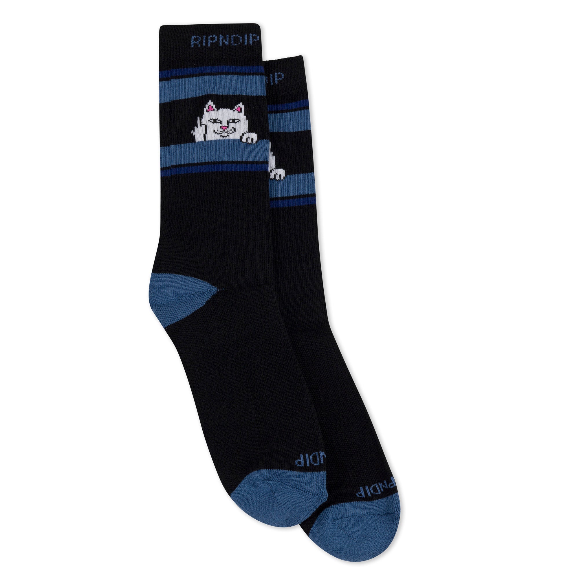 RIPNDIP Peeking Nermal Socks (Black/Slate)