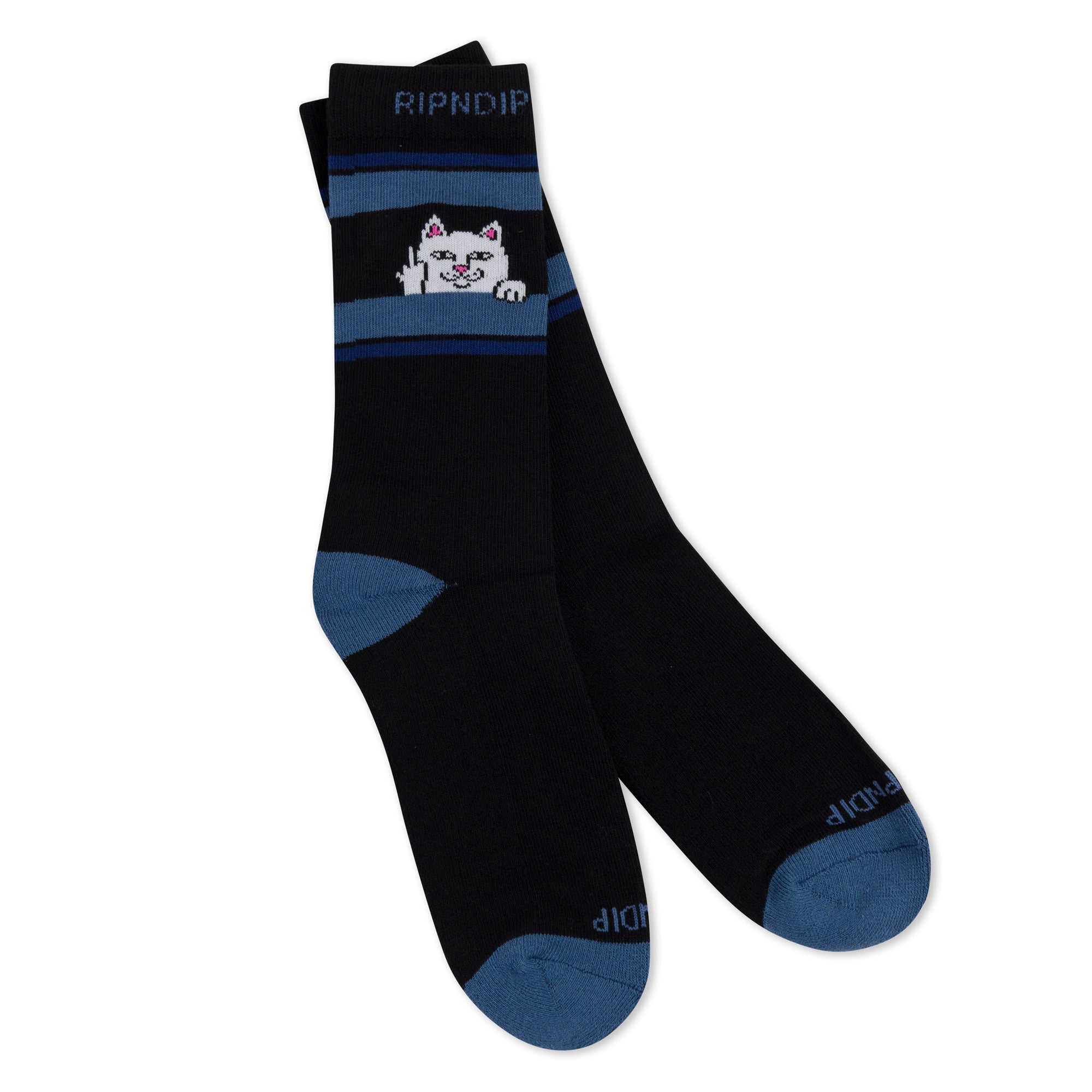 RIPNDIP Peeking Nermal Socks (Black/Slate)