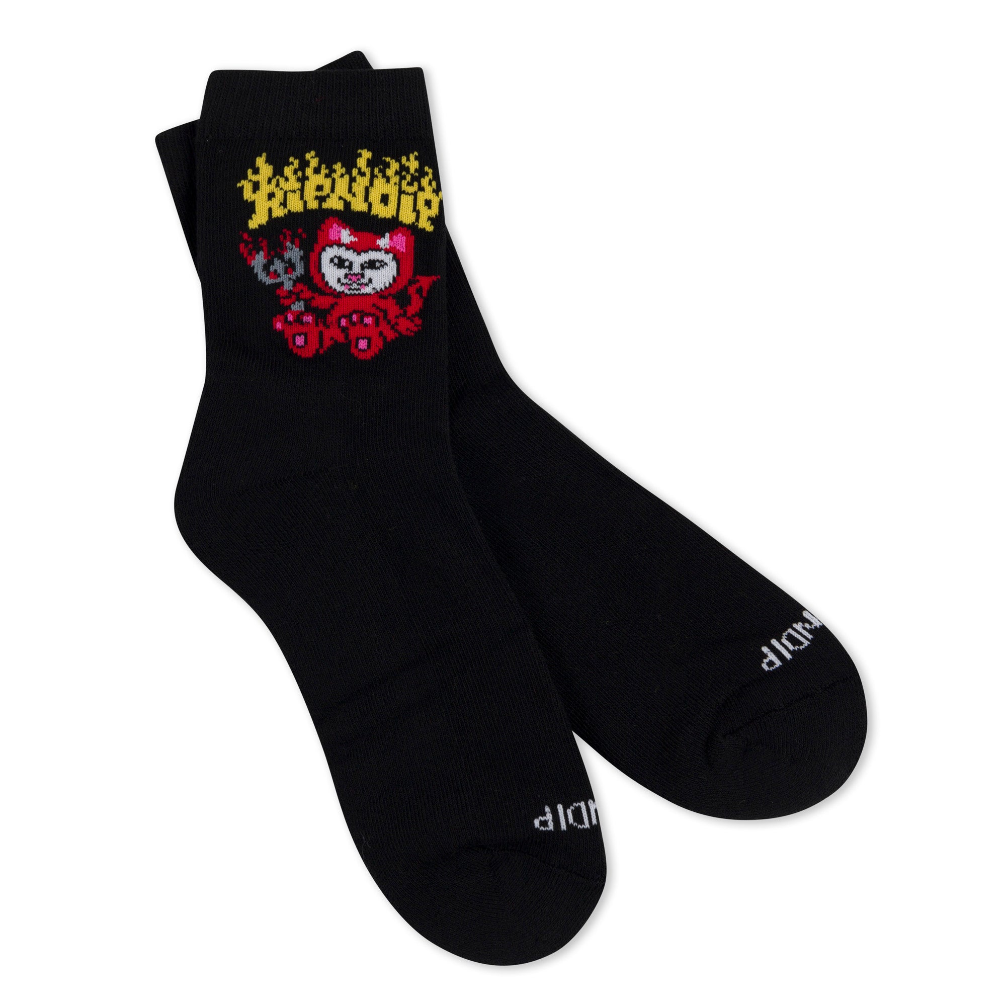 RIPNDIP Scary Cute Mid Socks (Black)