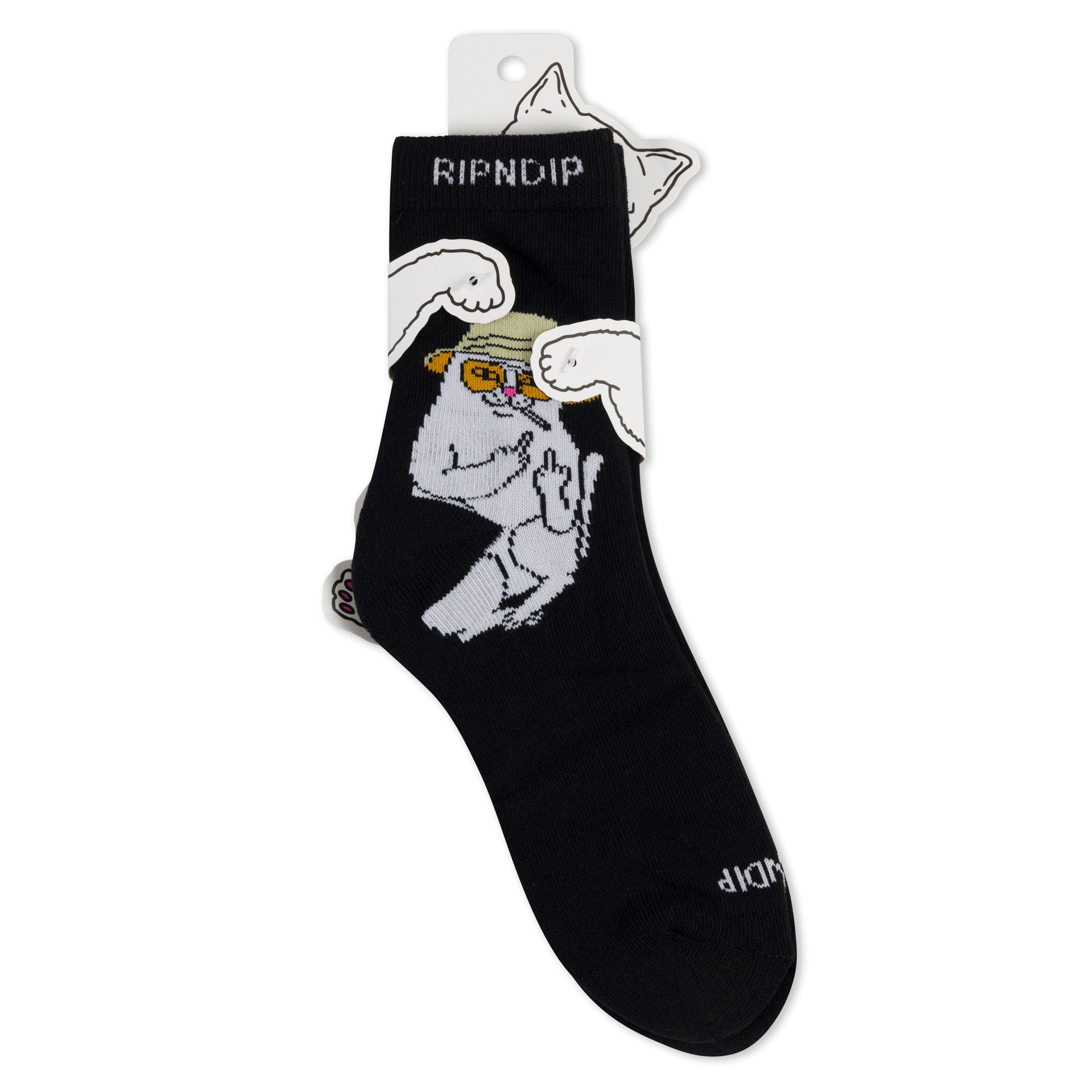 RIPNDIP Nermal S Thompson Mid Socks (Black)