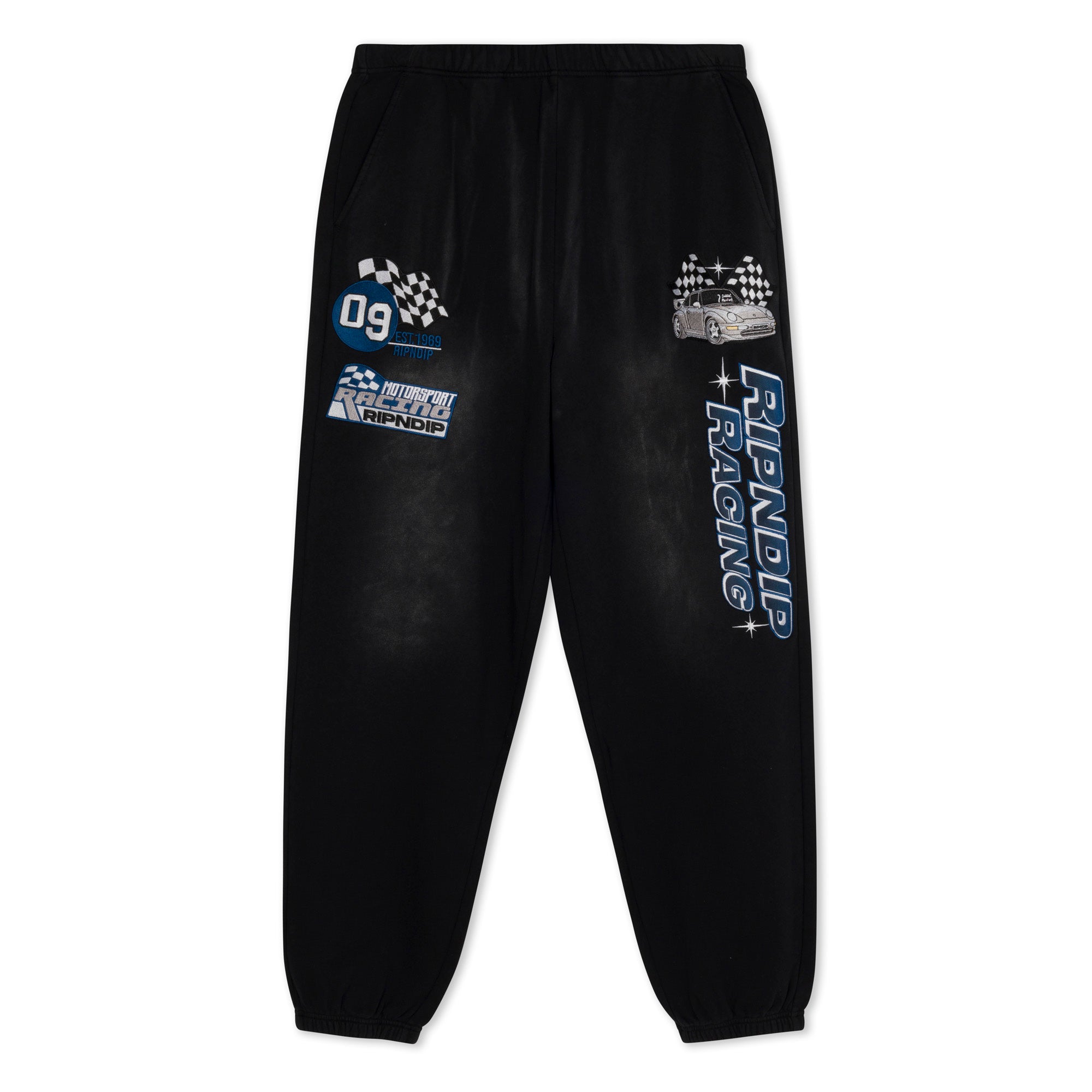 RIPNDIP Ripnrace Sweatpants (Black Fade Wash)