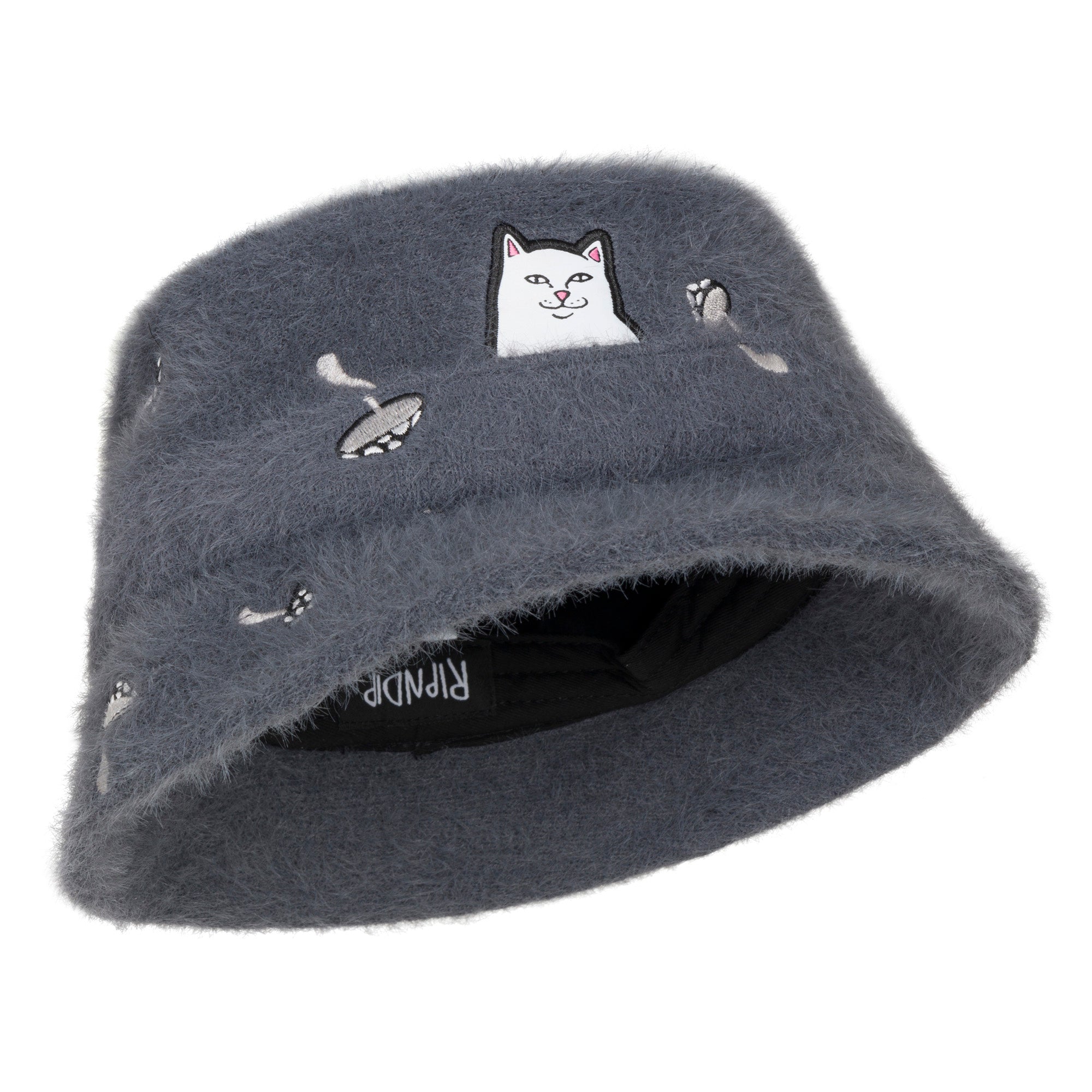 RIPNDIP Lord Nermal Euphoria Sherpa Bucket Hat (Charcoal)