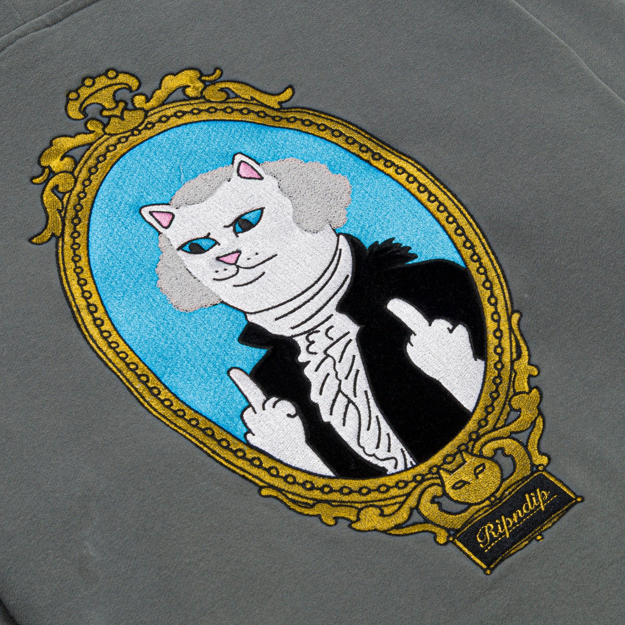 RIPNDIP President Nermie Hoodie (Charcoal) 17.6oz