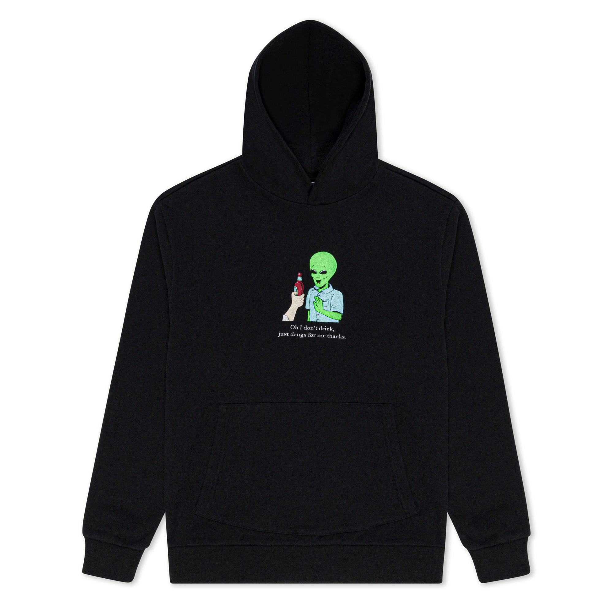 RIPNDIP I Don't Drink Hoodie (Black) 17.6oz