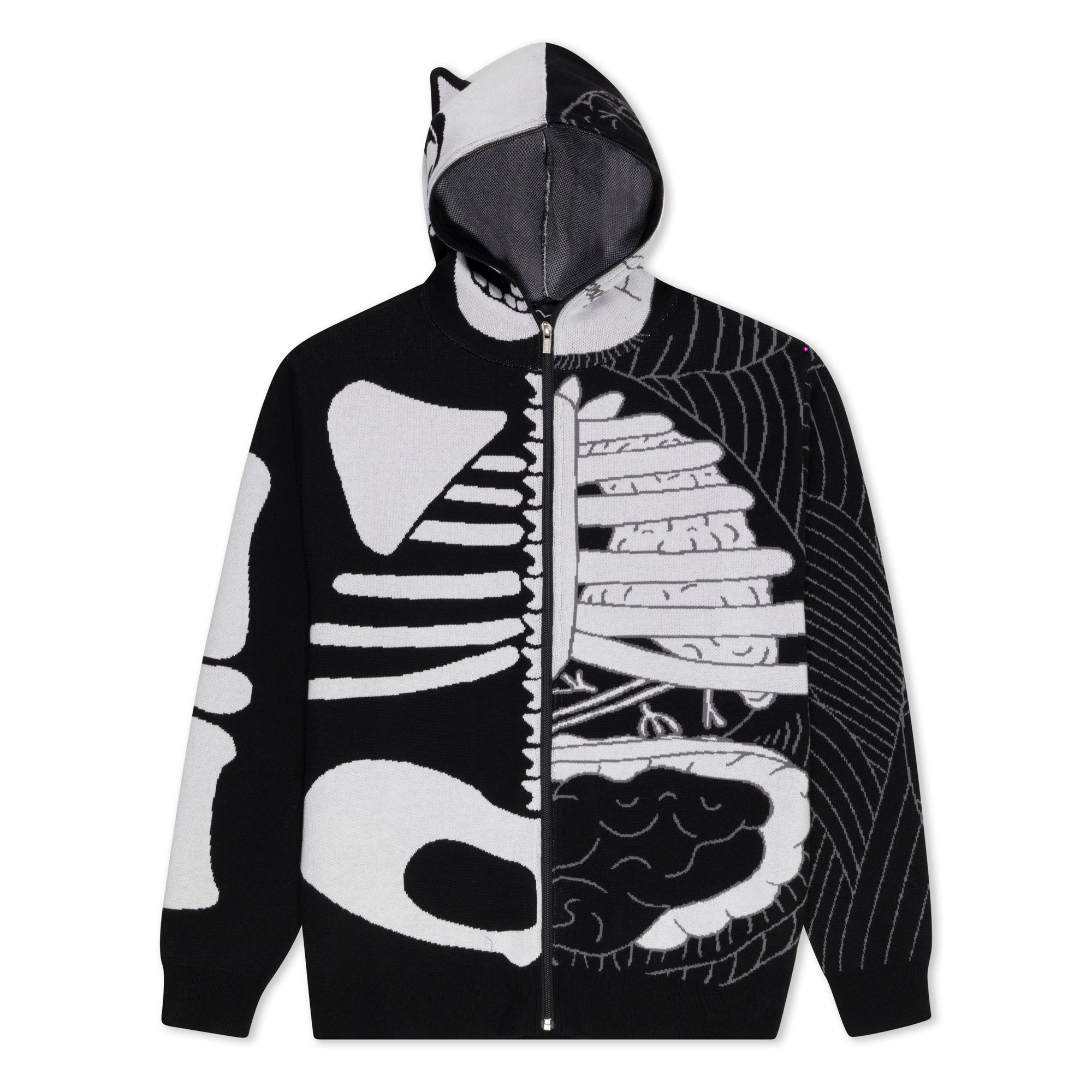 RIPNDIP Skelly Nerm Knit Hoodie (Black/White)