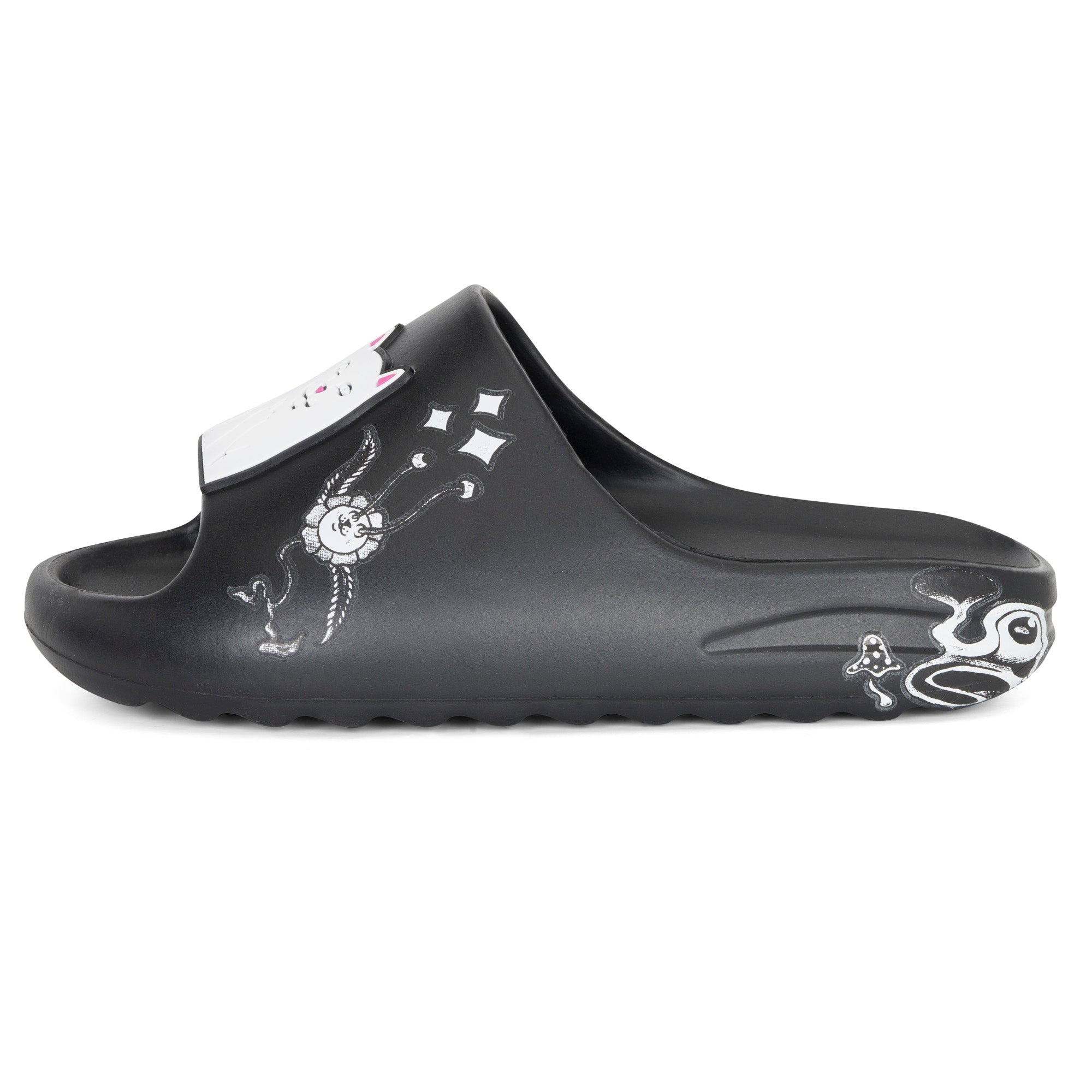 RIPNDIP Space Walk Cloud Slides (Black)