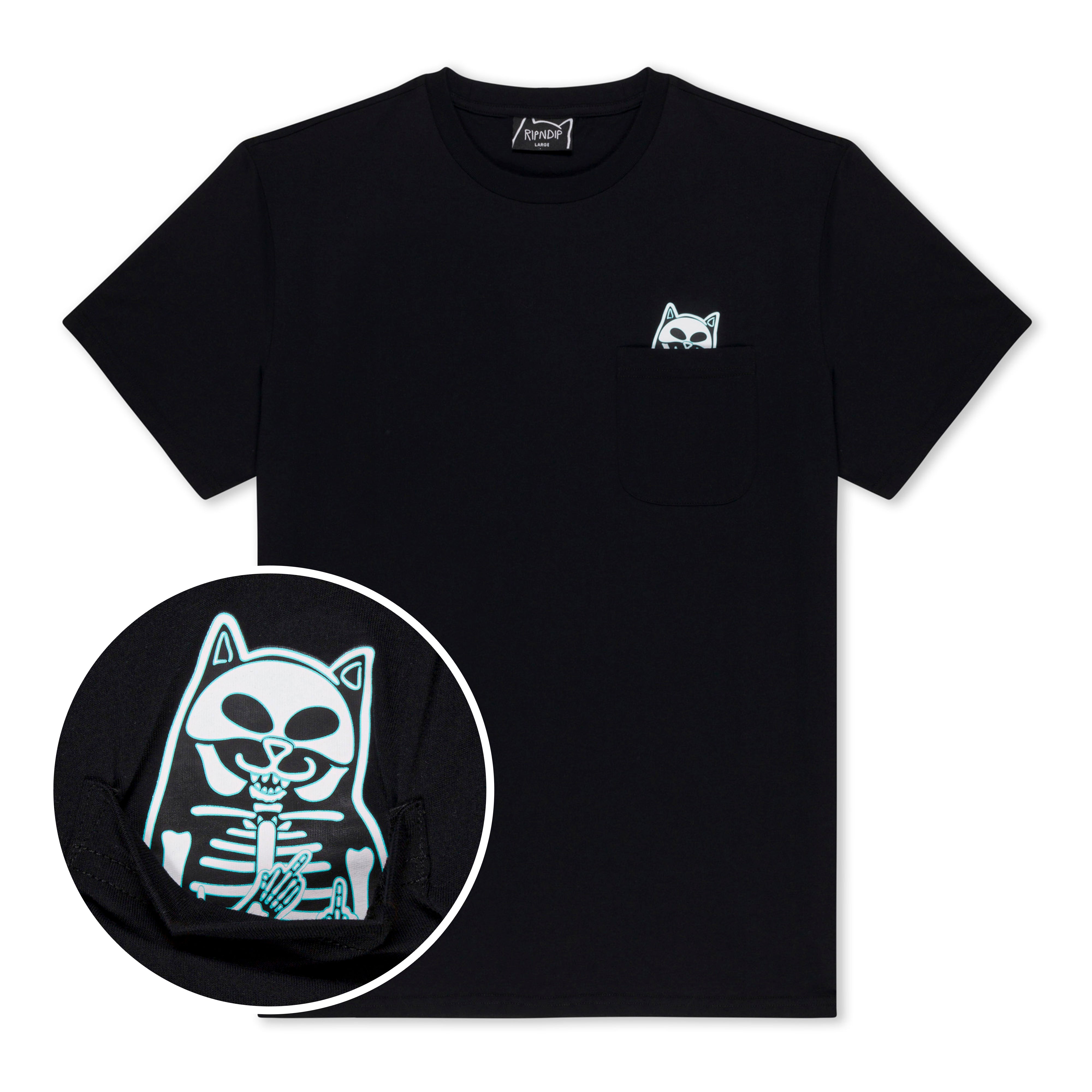 388066 Lord Skelly Pocket Tee (Black)