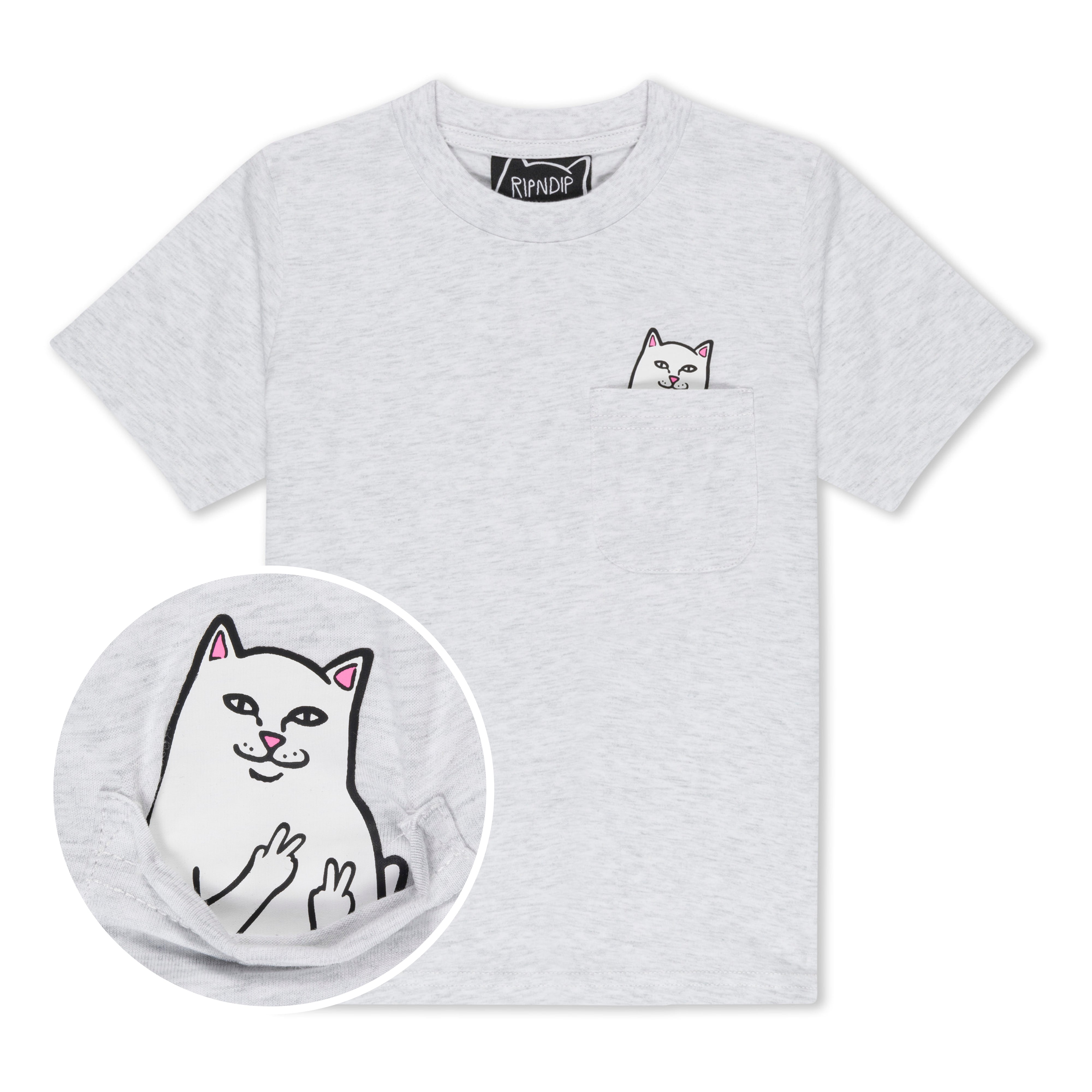 RIPNDIP Lord Nermal Kid Peace tee (Ash Heather)