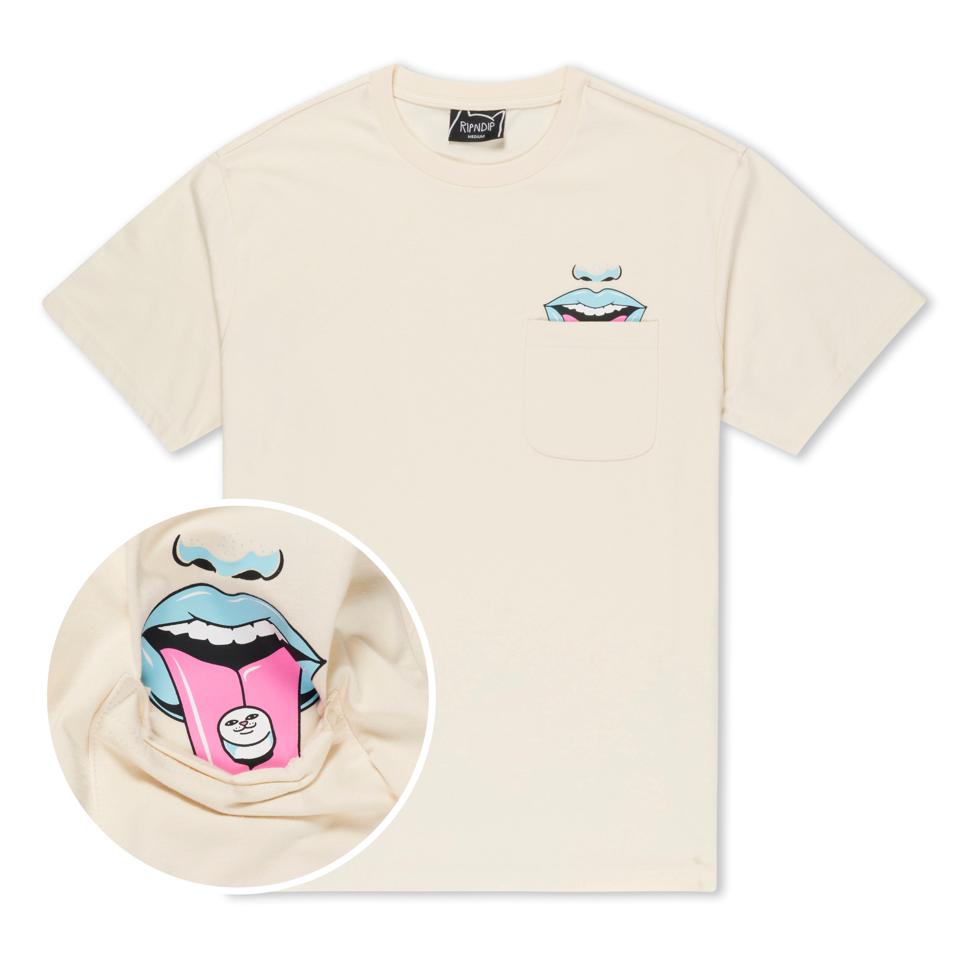 RIPNDIP Take Your Meds Pocket Tee (Natural)