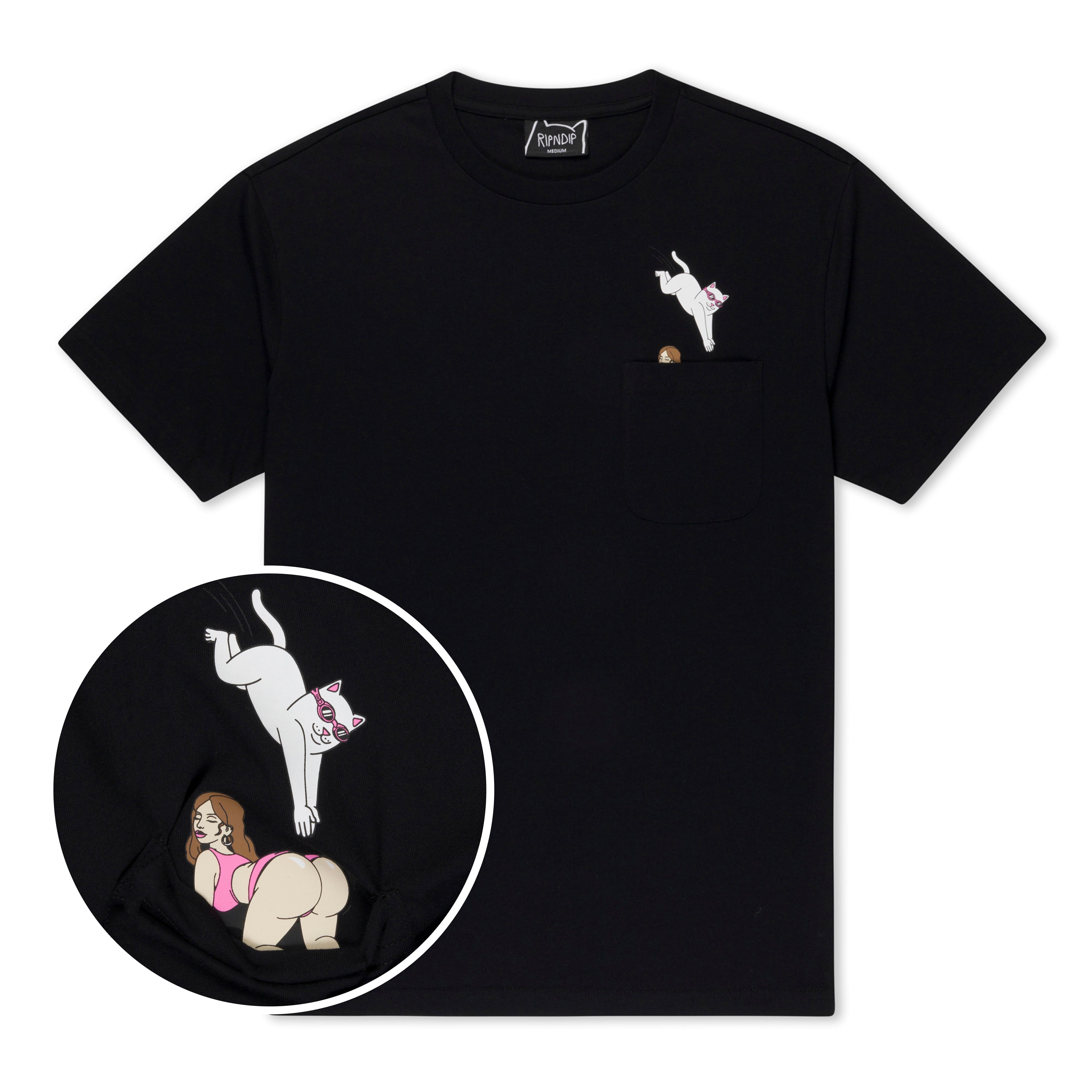 RIPNDIP Jumpin In Pocket Tee (Black)