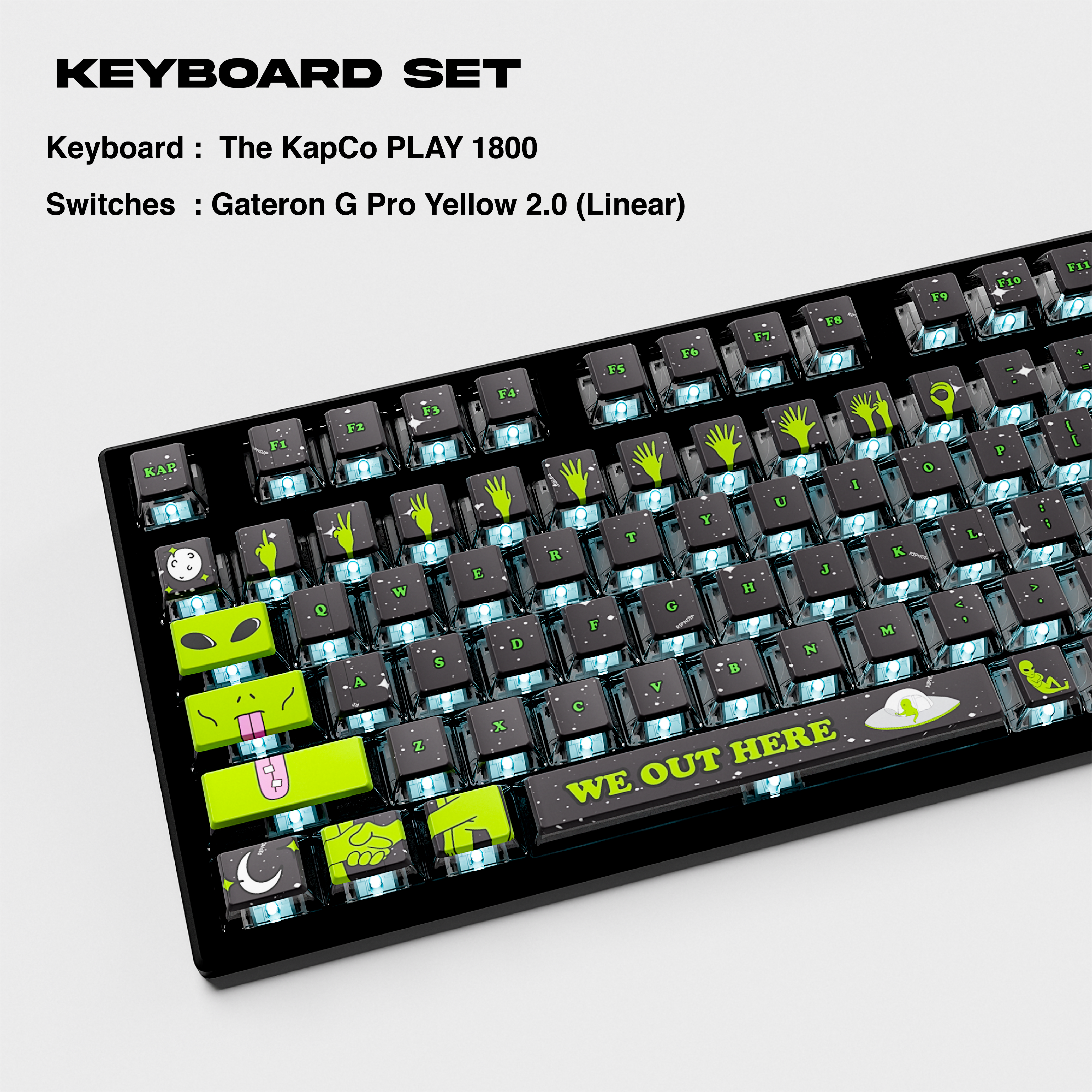 RIPNDIP We Out Here Keyboard Set (Asst)