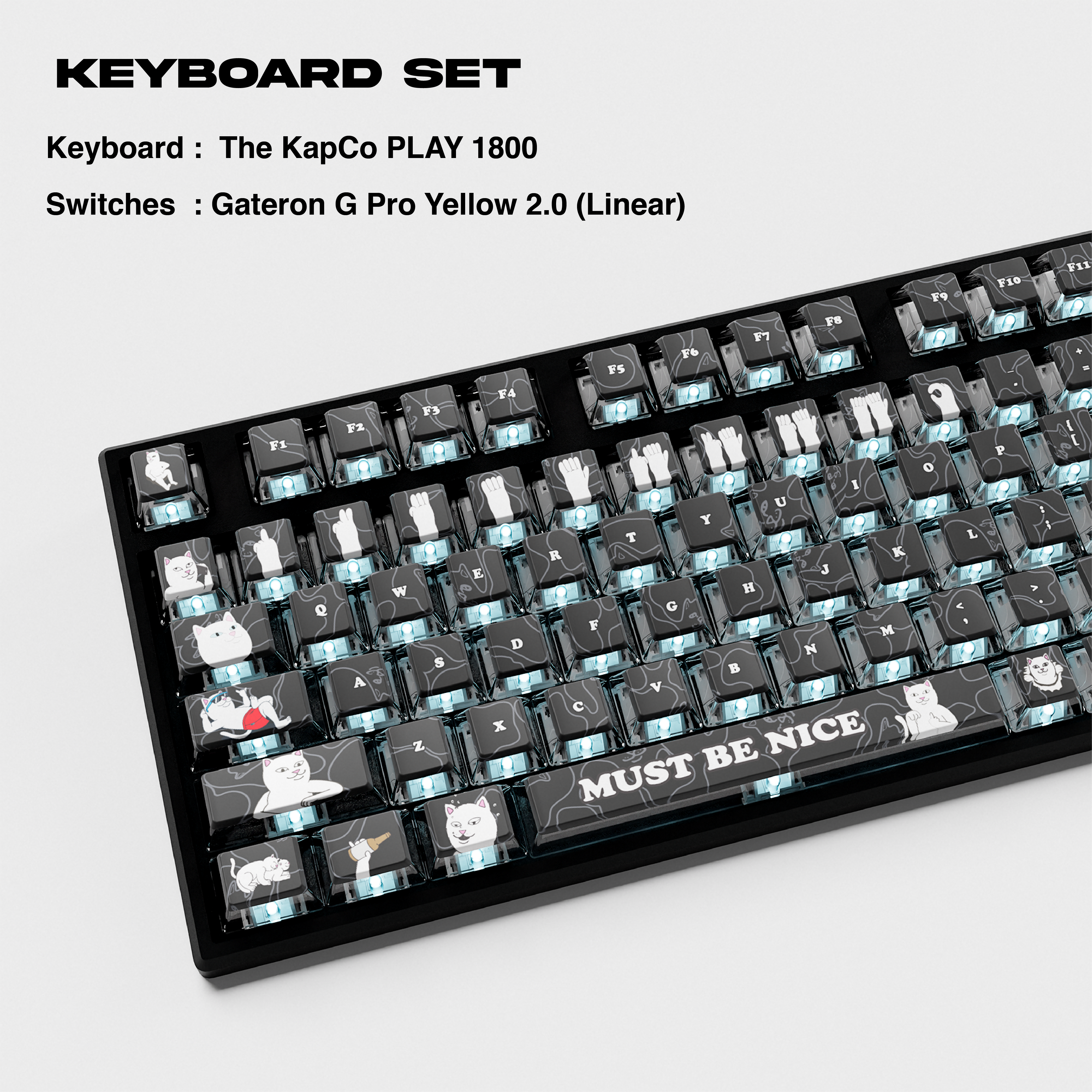 RIPNDIP Must Be Nice Keyboard Set (Asst)