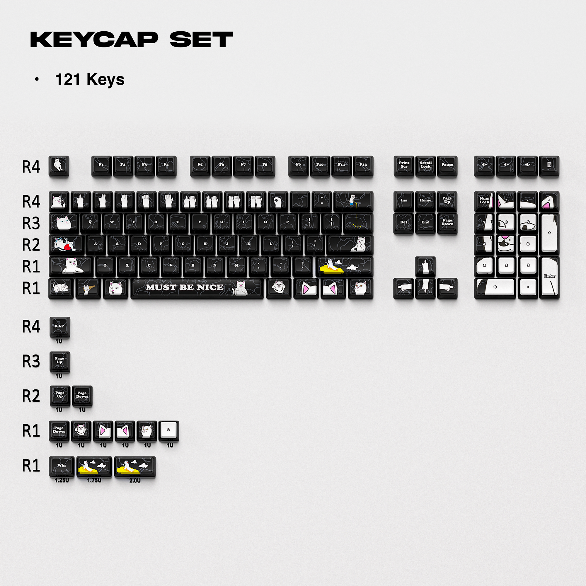 RIPNDIP Must Be Nice Keycaps (Asst)