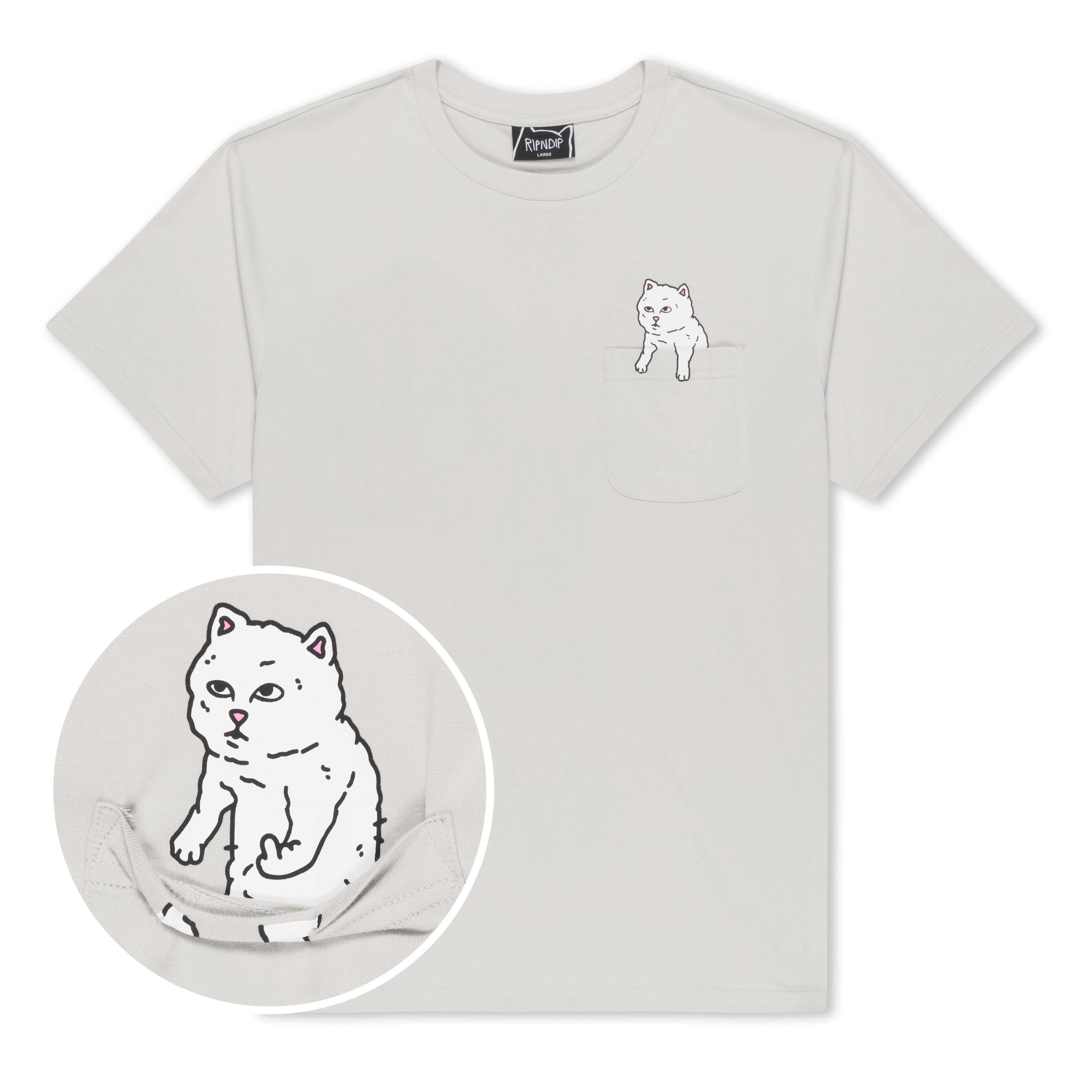 RIPNDIP For Sale Pocket Tee (Grey)