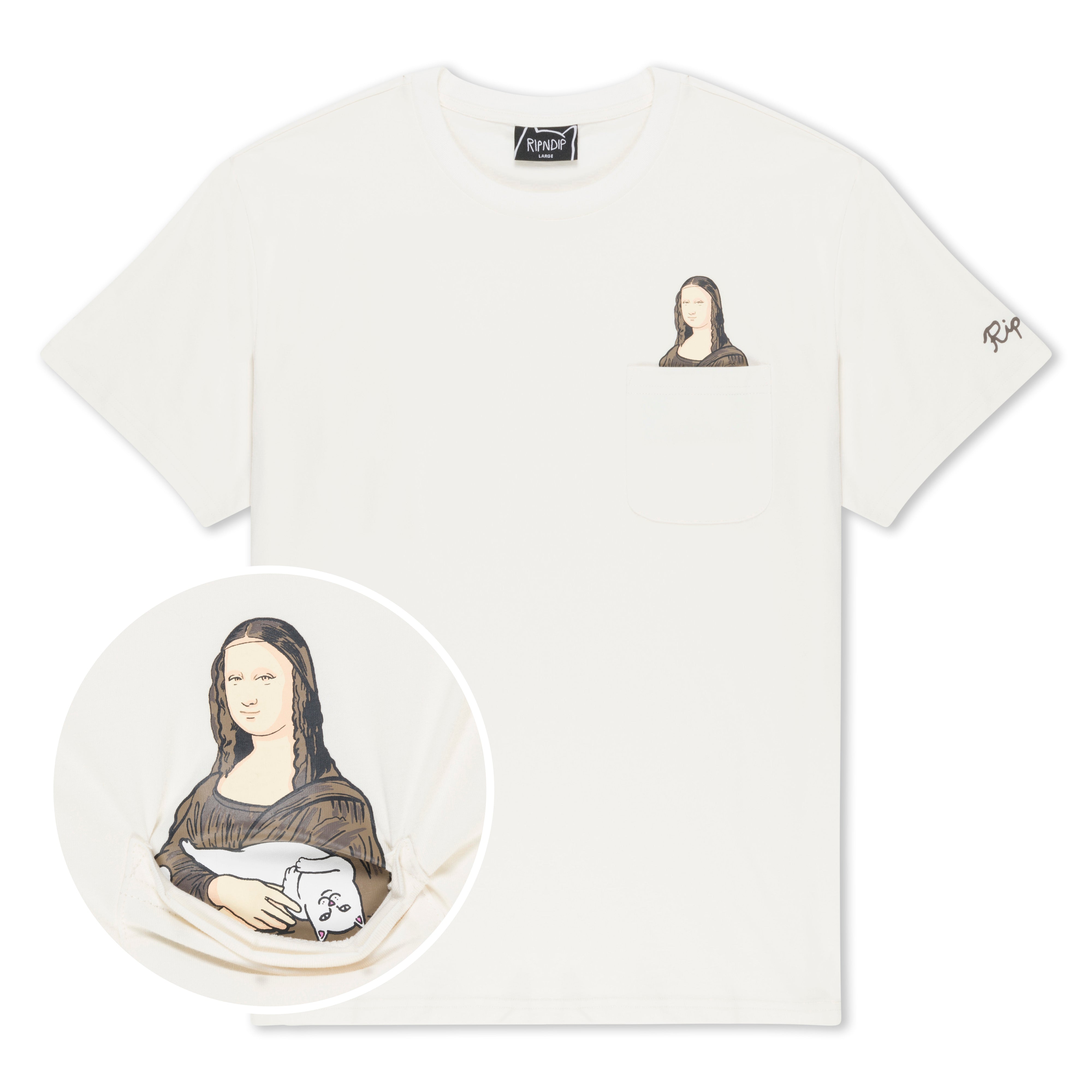 RIPNDIP Nermalisa Pocket Tee (Bone)