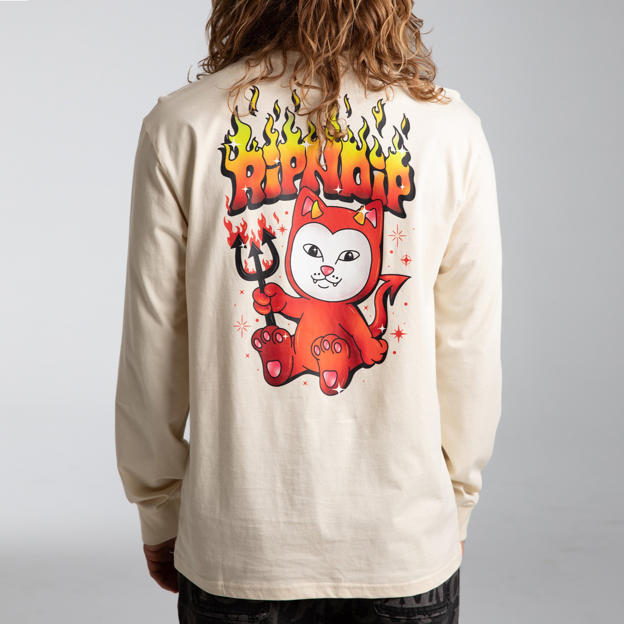 RIPNDIP Scary Cute Long Sleeve (Natural )