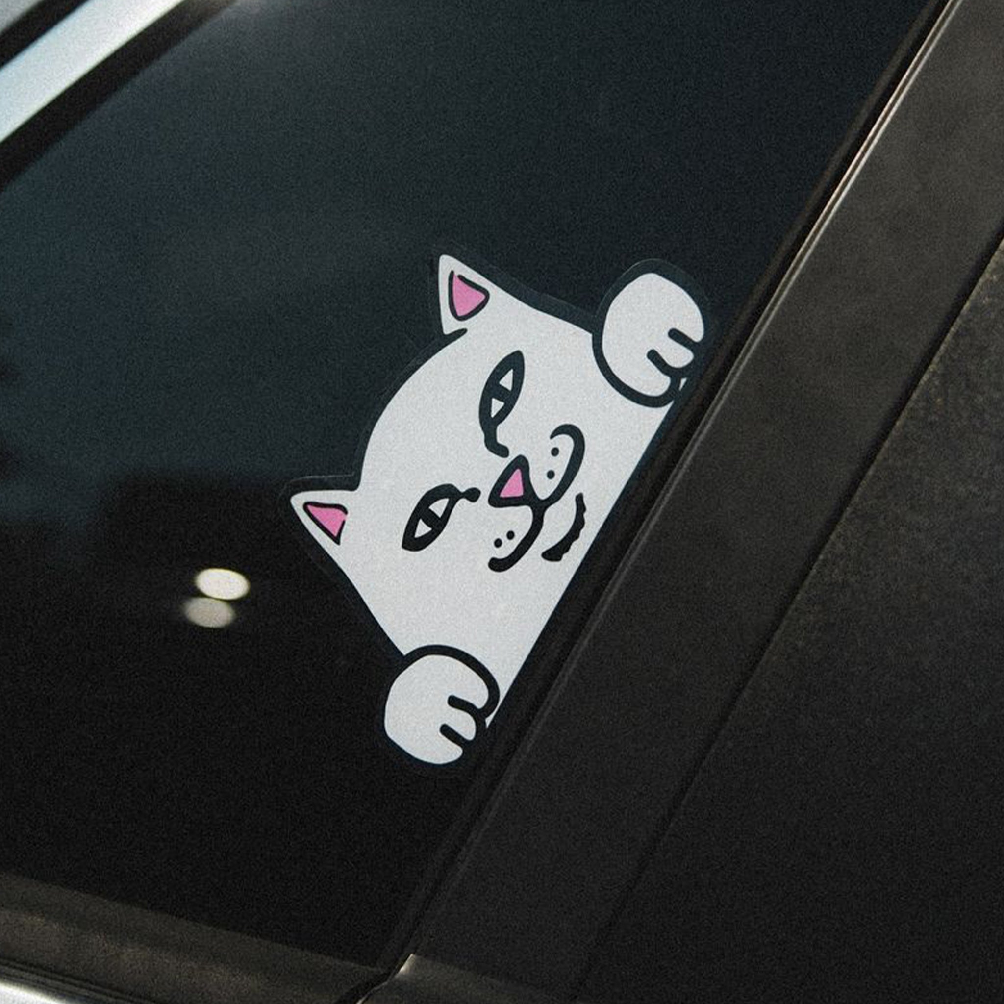 RIPNDIP Peeking Nermal Car Sticker Pack (White)