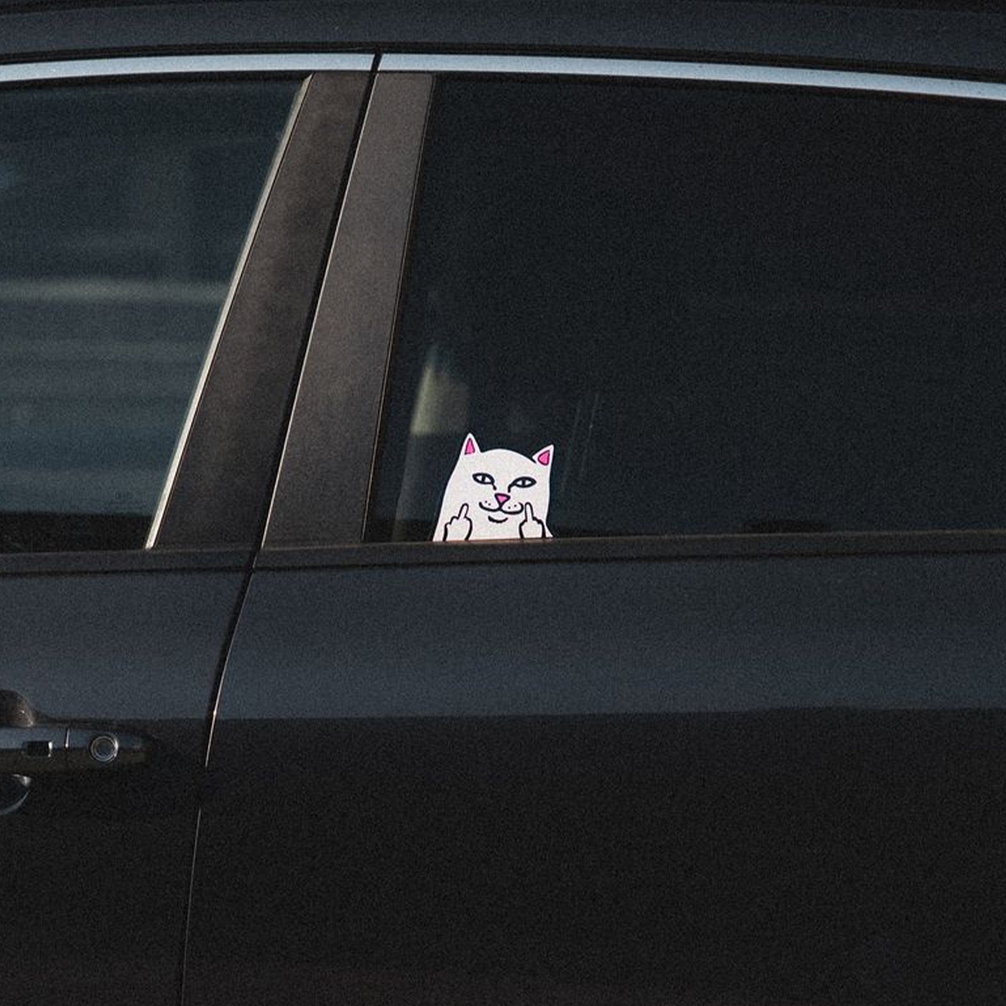 RIPNDIP Peeking Nermal Car Sticker Pack (White)