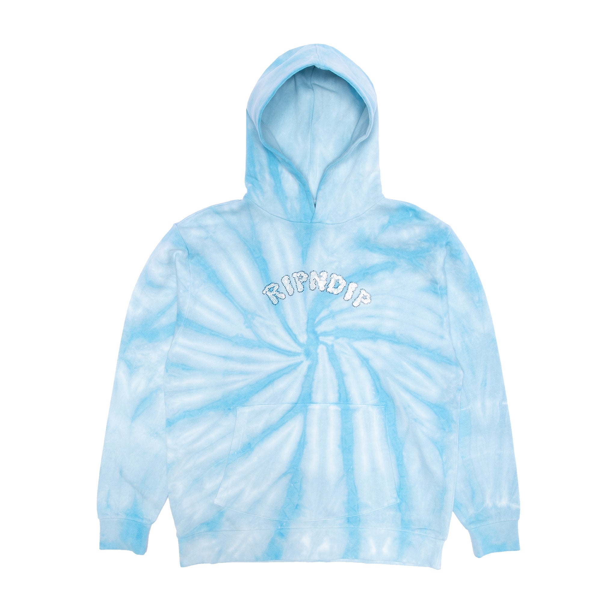 RIPNDIP Sent From Heaven Hoodie (Light Blue Spiral Dye)