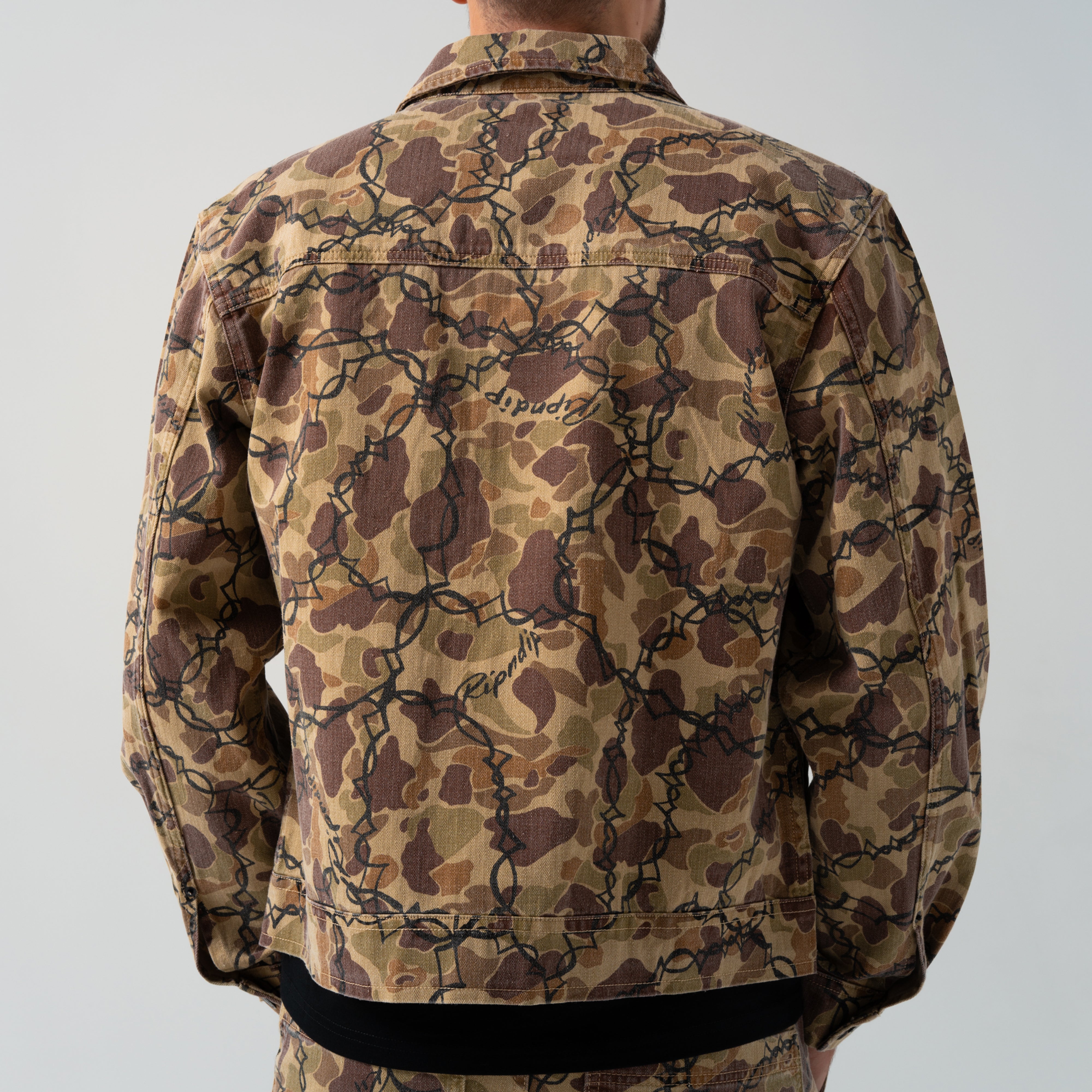 RIPNDIP Wired Button Up Jacket (Tan Camo)