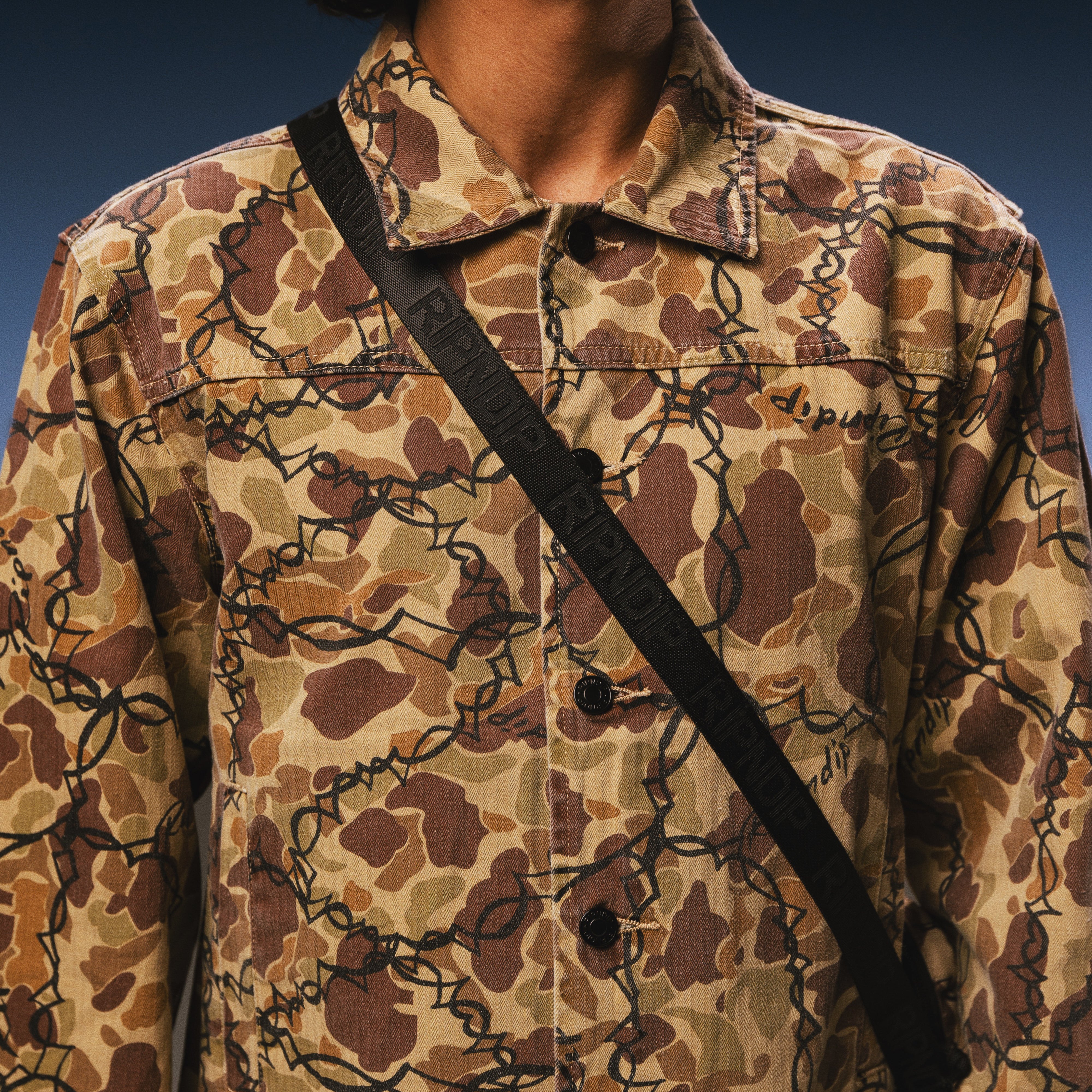 RIPNDIP Wired Button Up Jacket (Tan Camo)