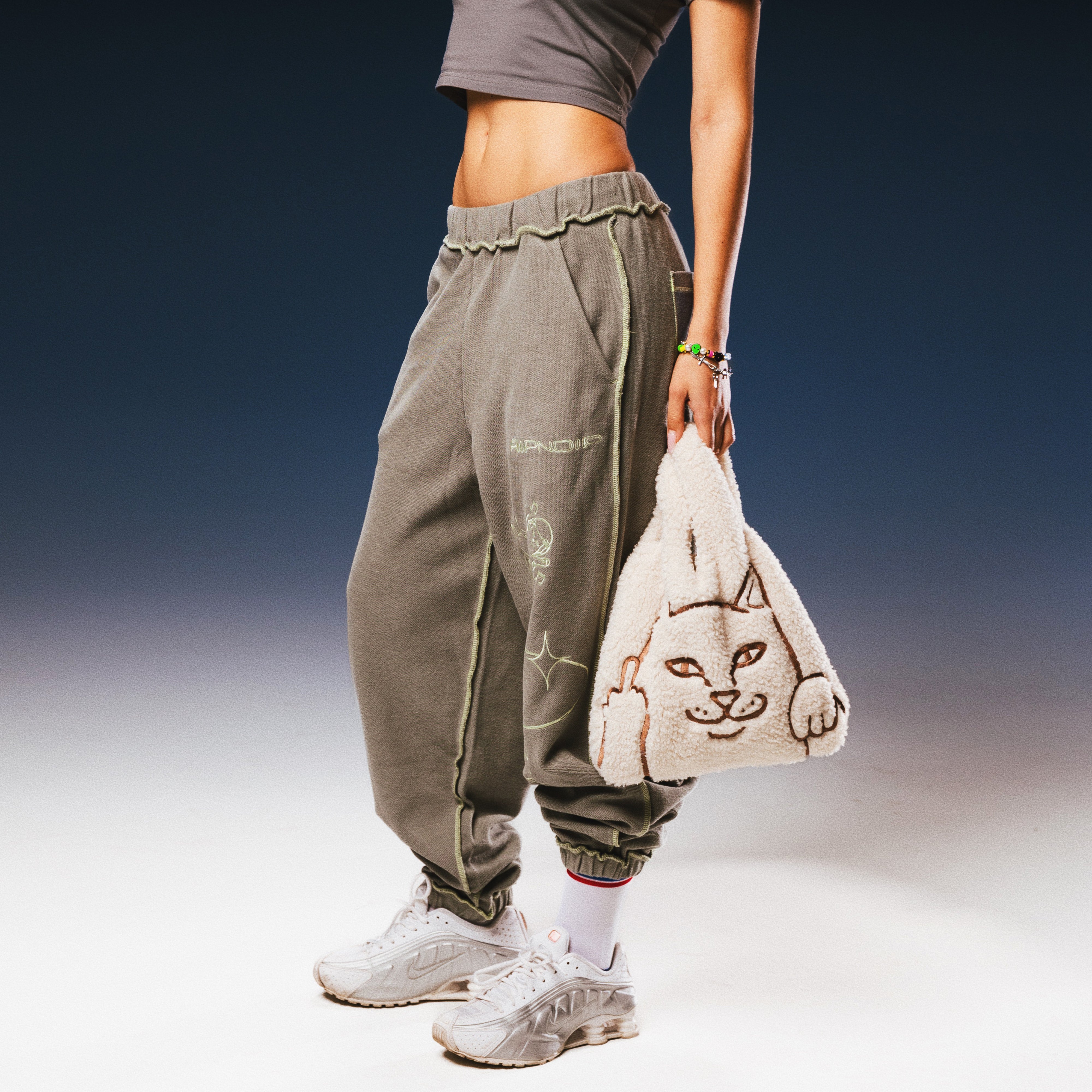 RIPNDIP Peeking Nermal Sherpa Tote Bag (Natural)