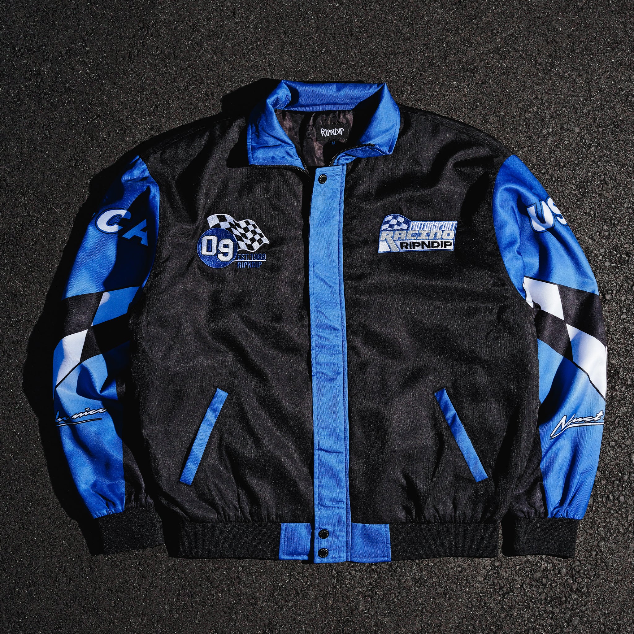 RIPNDIP Ripnrace Jacket (Black/Blue)