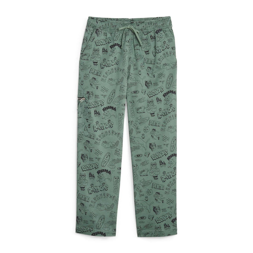 PUMA X RIPNDIP AOP Twill Pants (Eucalyptus)