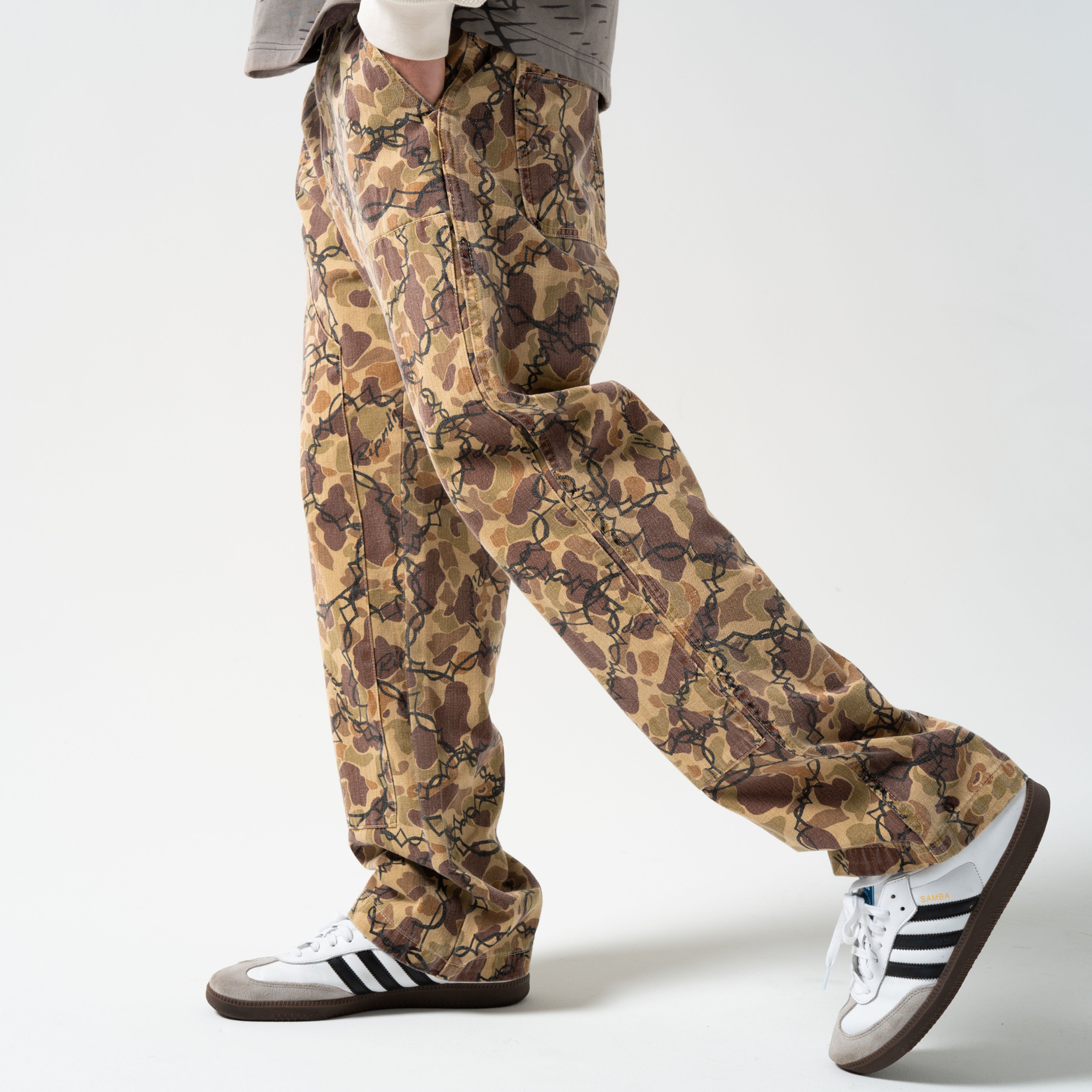 RIPNDIP Wired Carpenter Pants (Tan Camo)