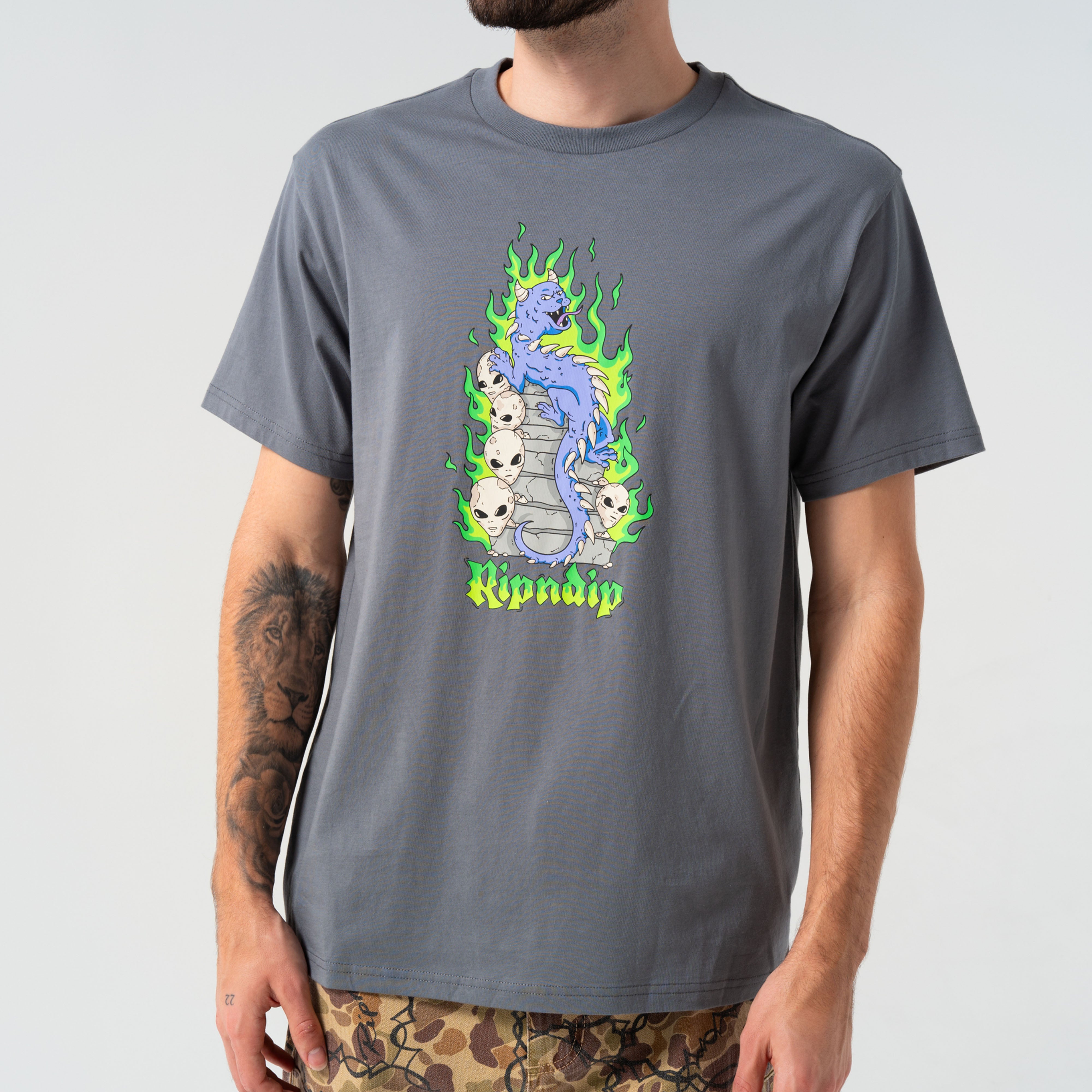 RIPNDIP Horntail Tee (Charcoal)