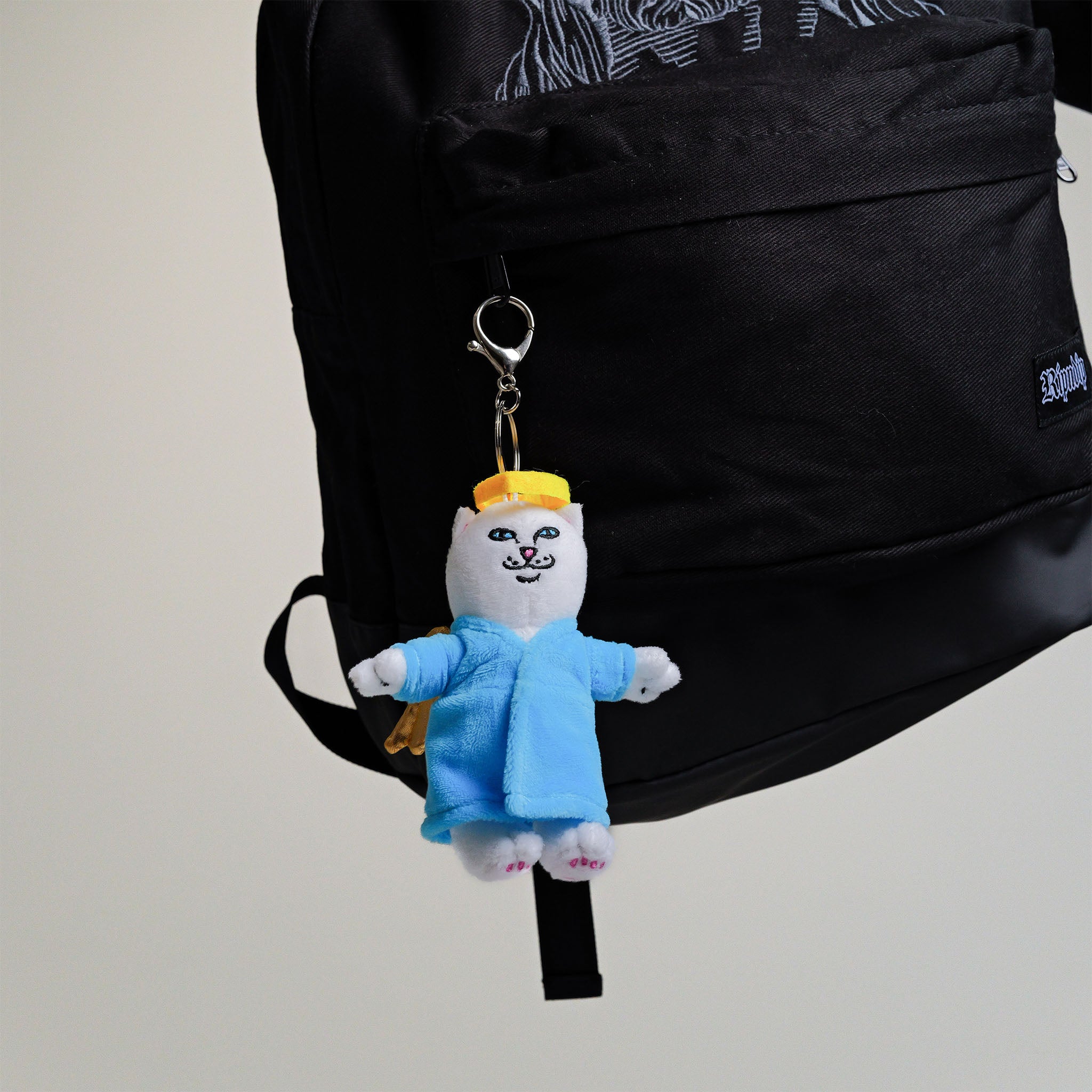 RIPNDIP Lord Angel Plush Key Chain (White)