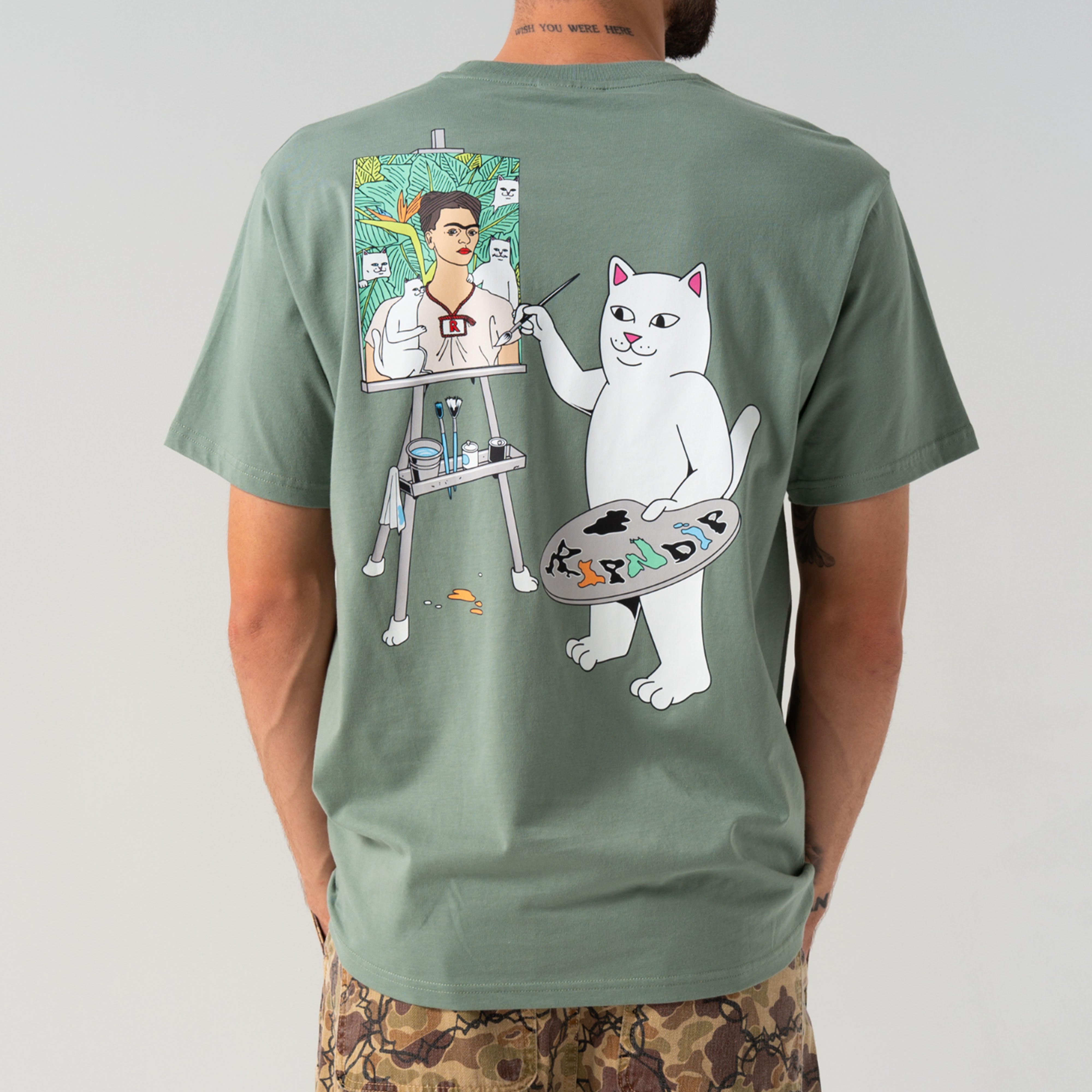 RIPNDIP Art Club Tee (Dusty Sage)