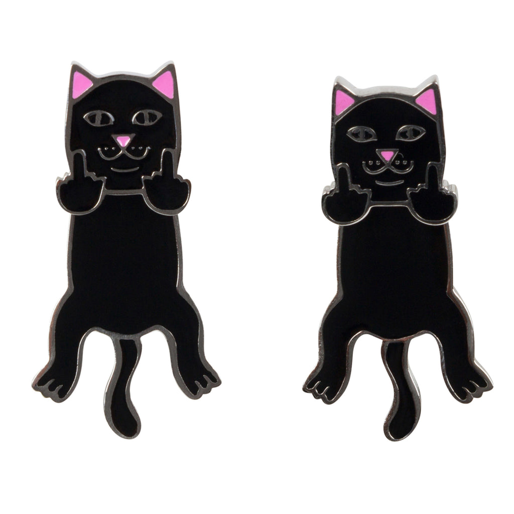 Naughty Jerm Earrings (Black) – RIPNDIP