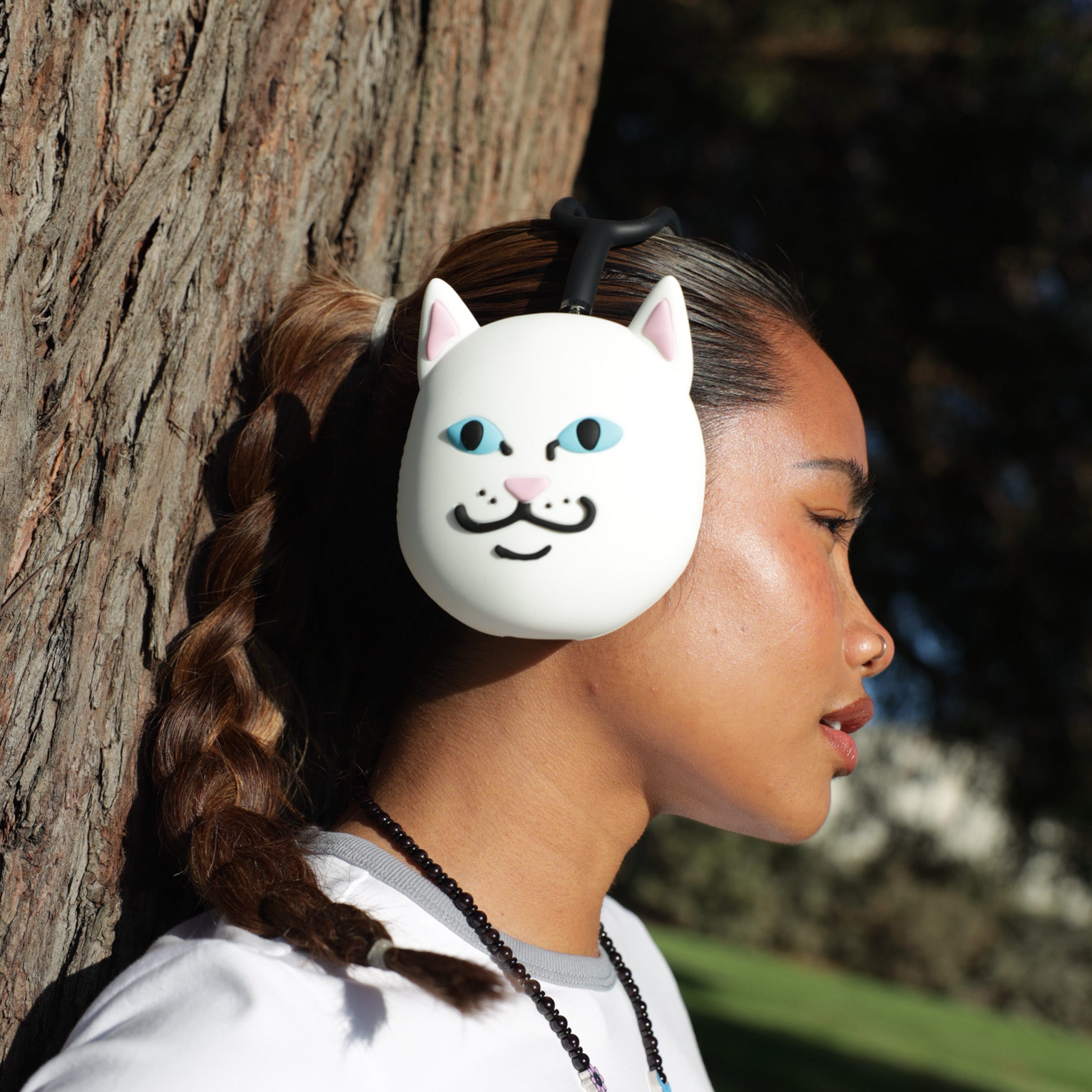 RIPNDIP CASETiFY x Ripndip Lord Nermal 3D Airpods Max Cover (White)